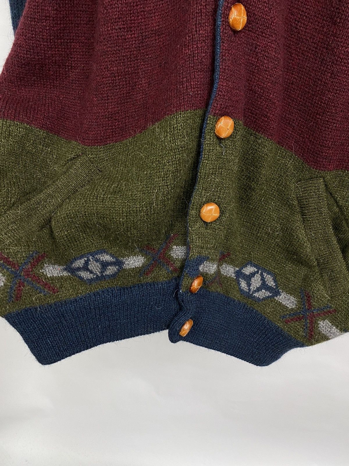 Pierre Cardin 🇫🇷 Vintage 90s Pierre Cardin Paris Wool Alpaca Cardigan Italy Size US M / EU 48-50 / 2 - 6 Thumbnail