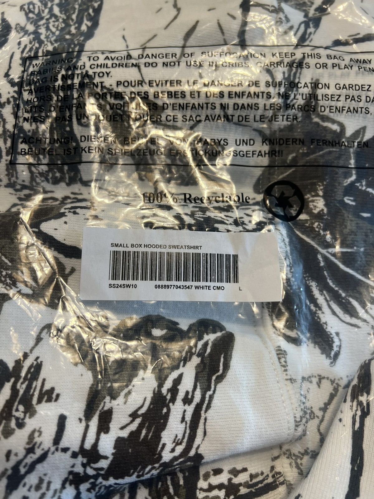 Supreme Supreme Small BoxLogo Hooded Sweatshirt Snow Camo Large SS24 Size US L / EU 52-54 / 3 - 6 Thumbnail