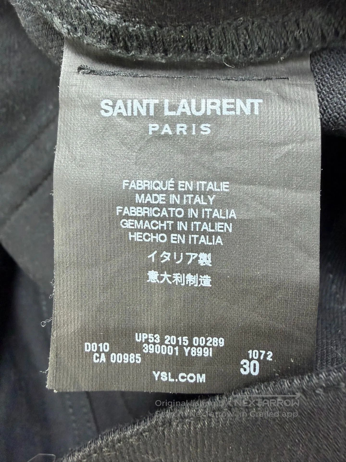 Saint Laurent Paris Saint Laurent Black Denim Pants. Size US 30 / EU 46 - 5 Thumbnail