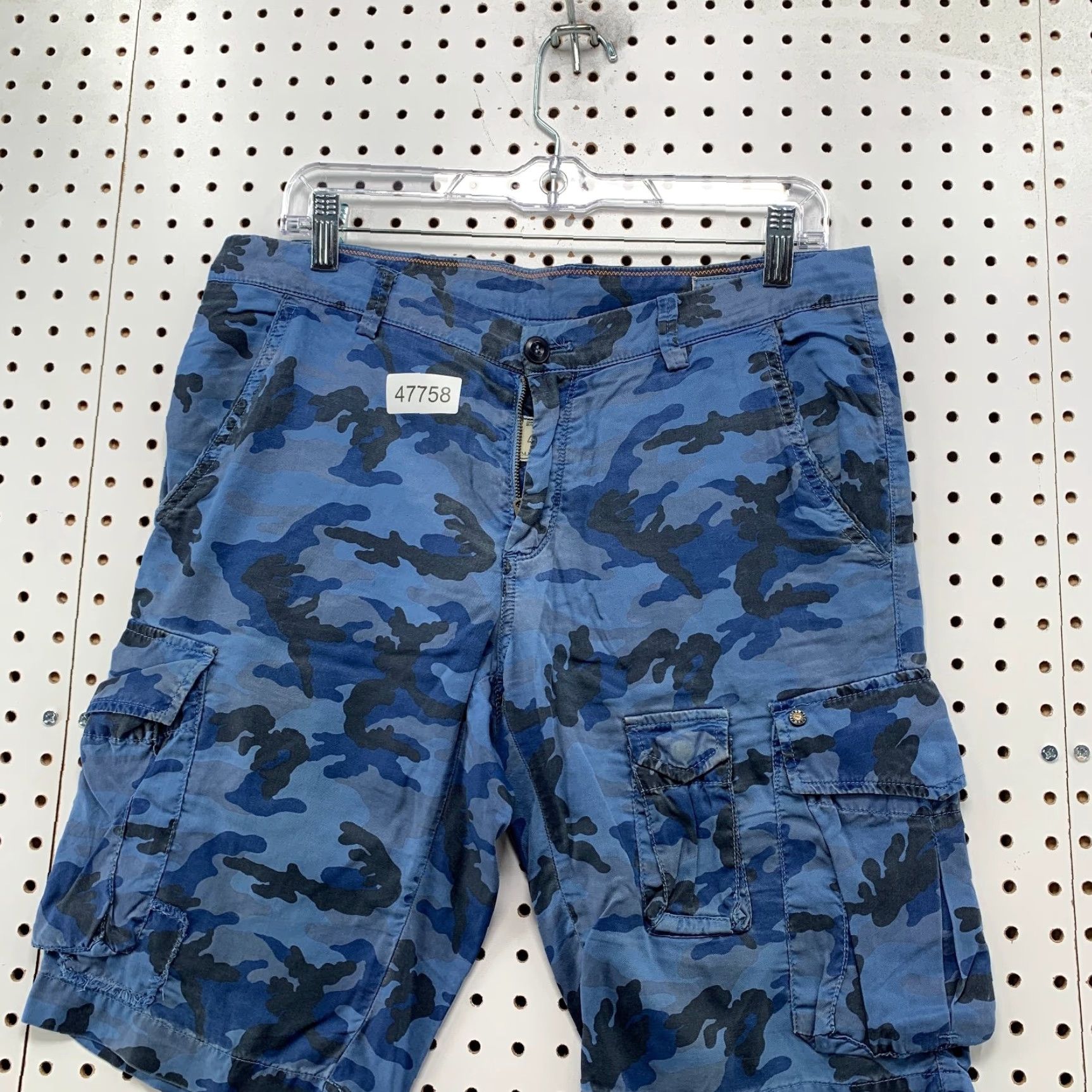 Mason's Mason's Camo Cargo Shorts Mens 30 32x11 Blue Camouflage Realthing Limited Size US 30 / EU 46 - 5 Thumbnail