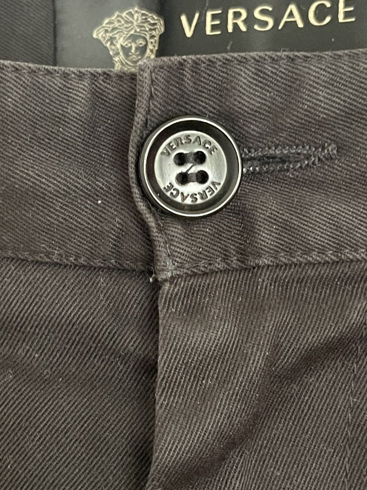 Versace Versace main line black cotton trousers pants Size US 32 / EU 48 - 7 Thumbnail