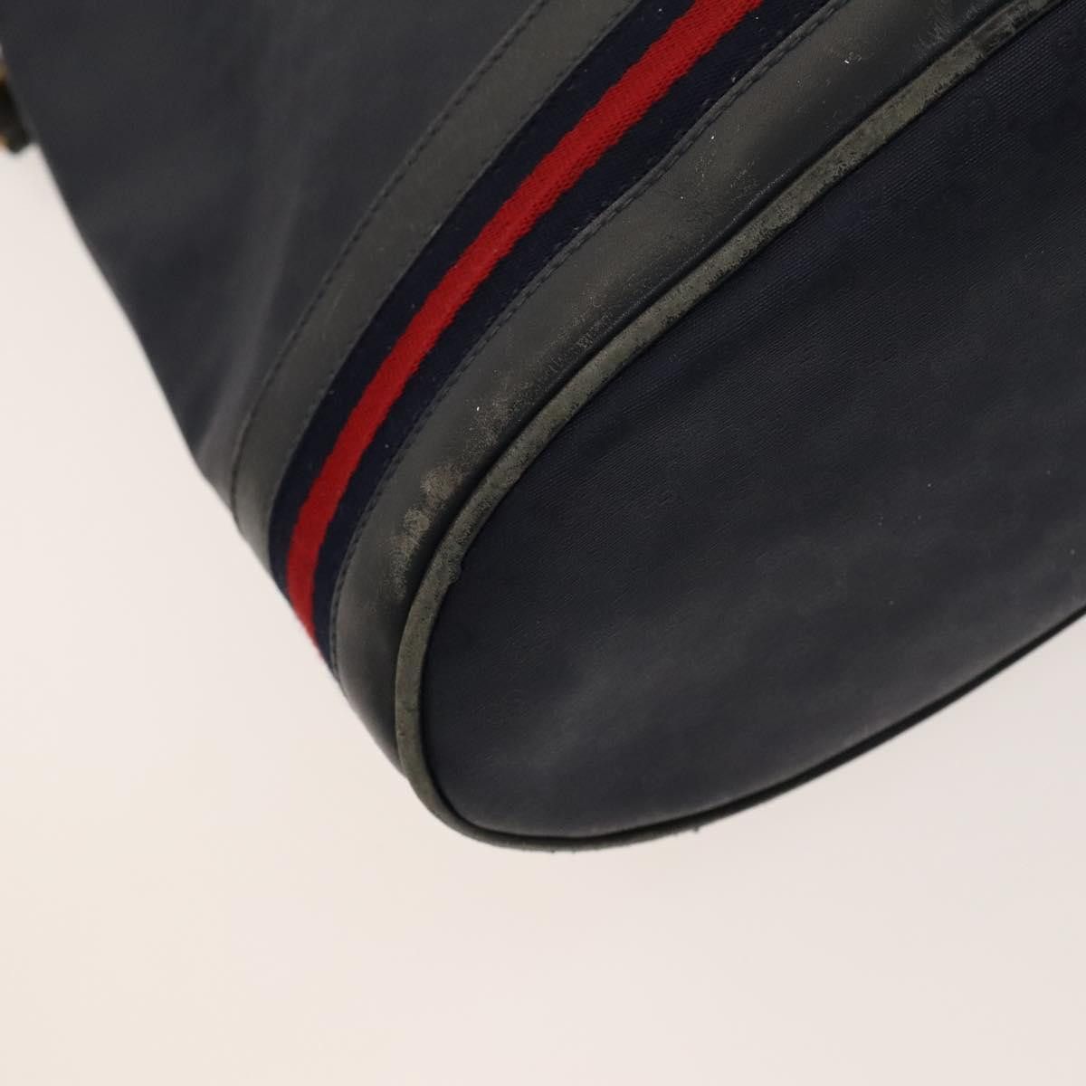 Gucci GUCCI Micro GG Supreme Sherry Line Shoulder Bag Pvc Navy Size ONE SIZE - 13 Thumbnail