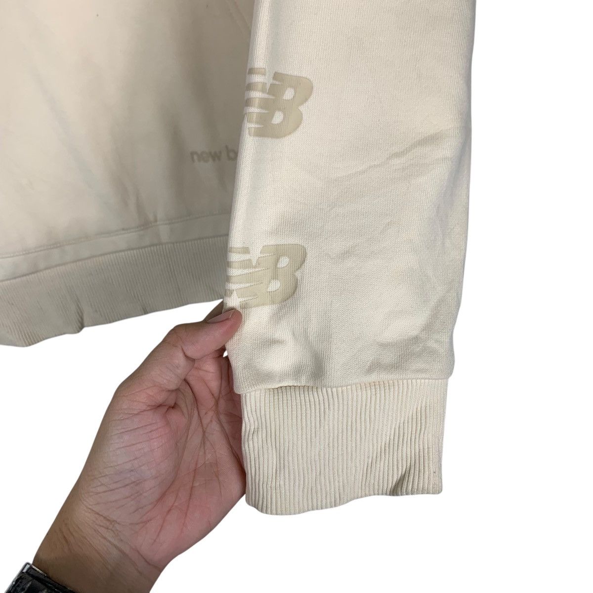 New Balance NEW BALANCE Sleeve Logo Sweatshirt #1653-C65 Size US M / EU 48-50 / 2 - 9 Thumbnail