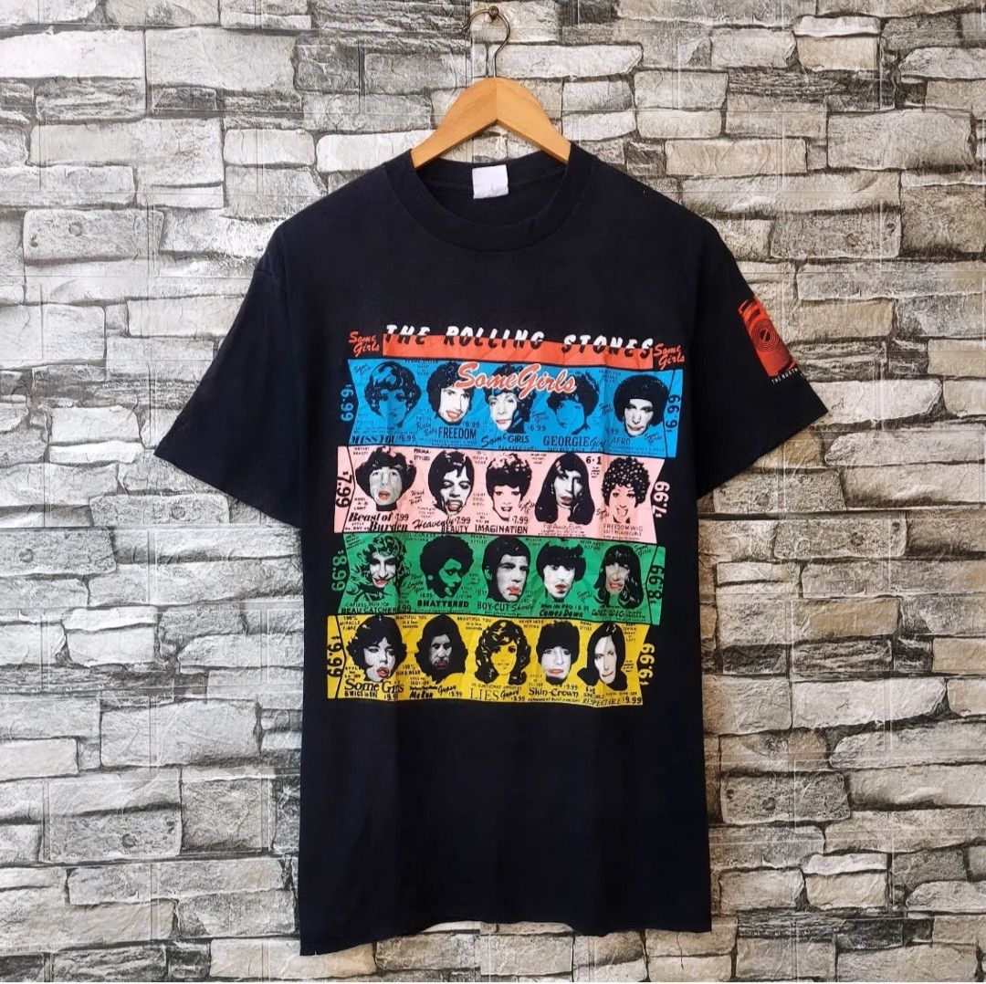 Band Tees Rare Find🔥 Vtg 80s The Rolling Stones Some Girls Tshirt Size US L / EU 52-54 / 3 - 1 Thumbnail