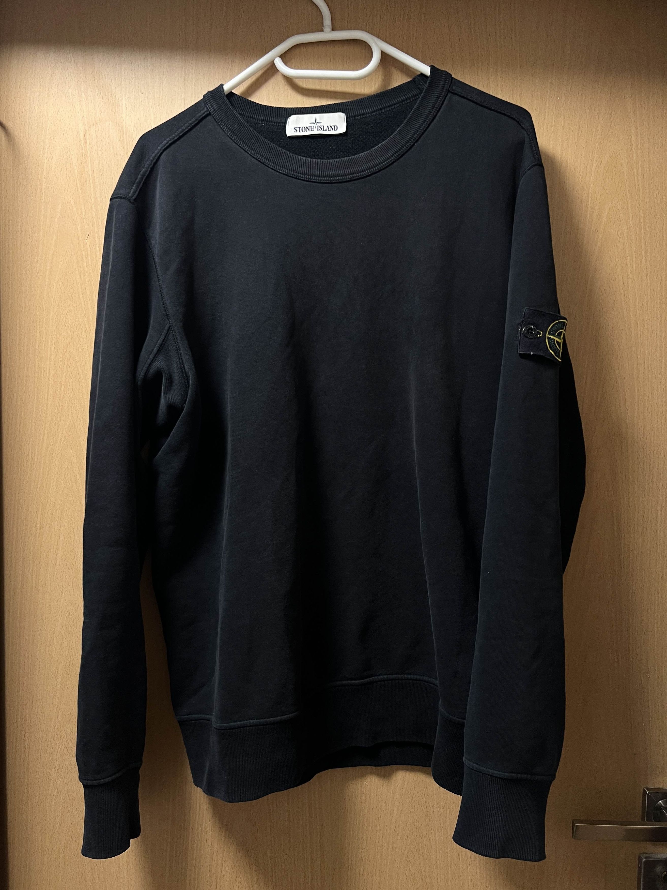 Pre-owned Stone Island Black Crewneck Sweatshirt