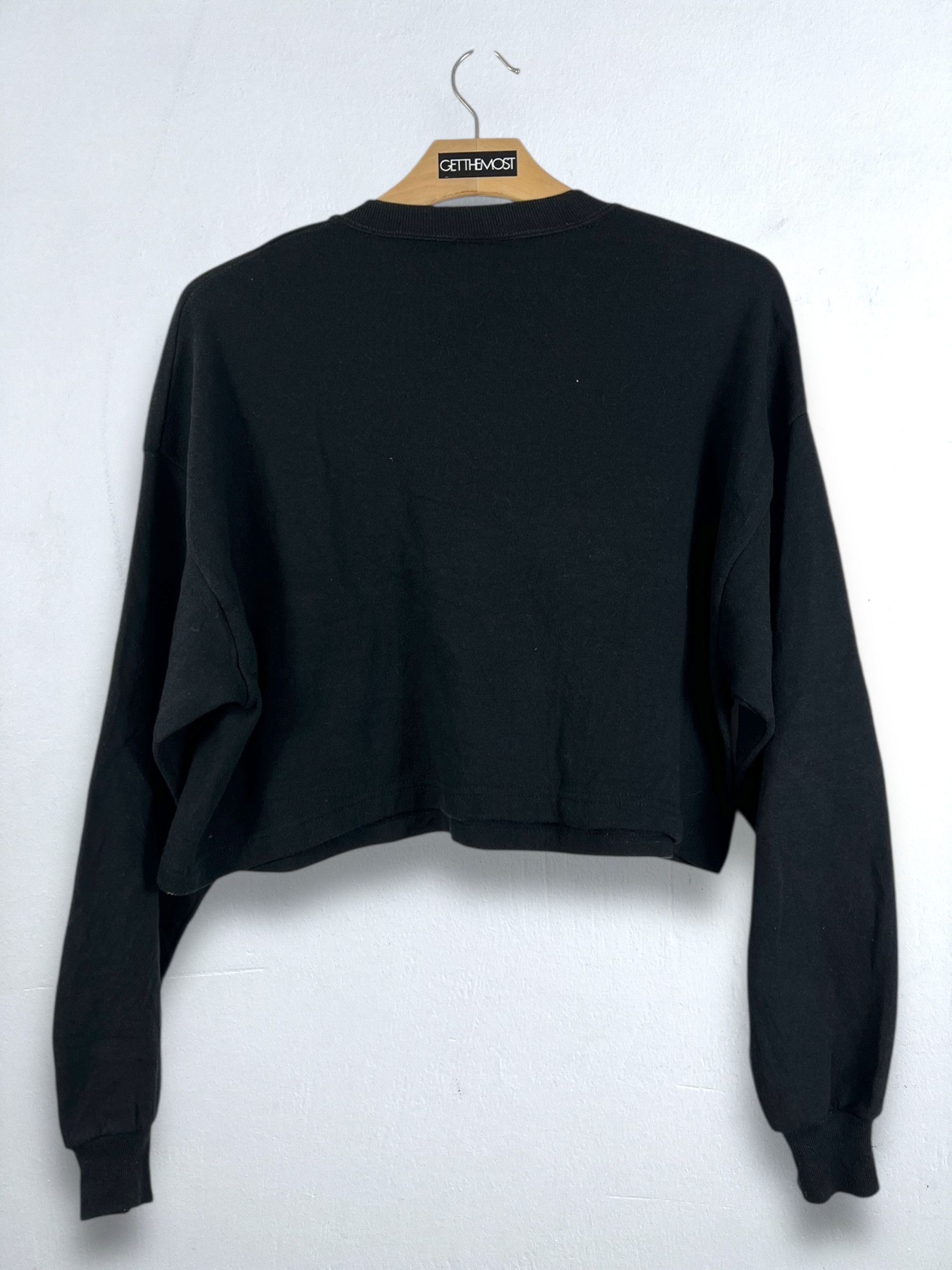 Vintage No.5077 Vintage 90s Art Cropped Graphic Sweatshirt (XL) Size US XL / EU 56 / 4 - 7 Thumbnail
