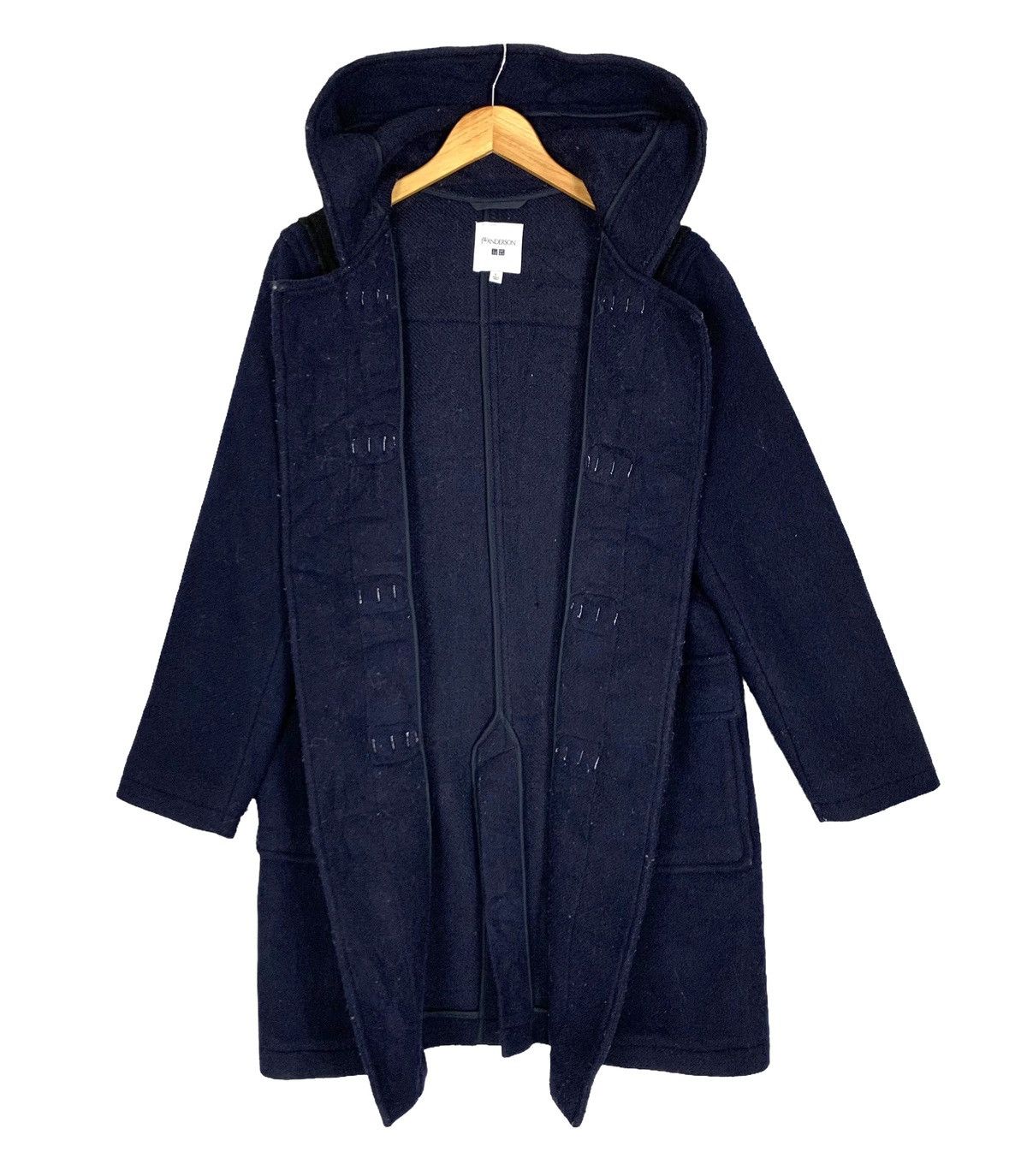 Vintage Uniqlo Wool Duffle Coat Hoodie Jacket