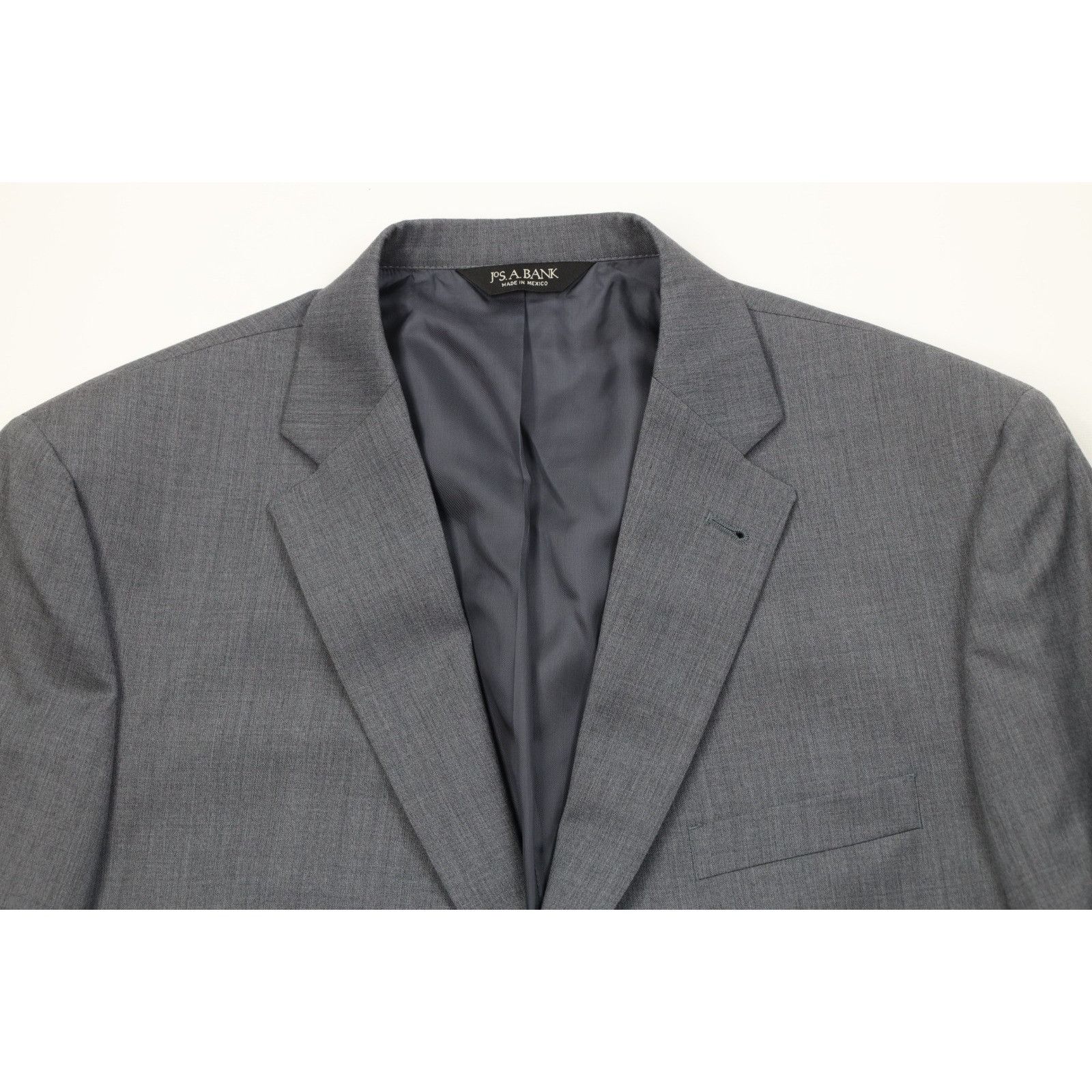 Jos. A. Bank Jos A Bank 2 Piece Wool Suit Wedding Gray Size 44R - 3 Thumbnail