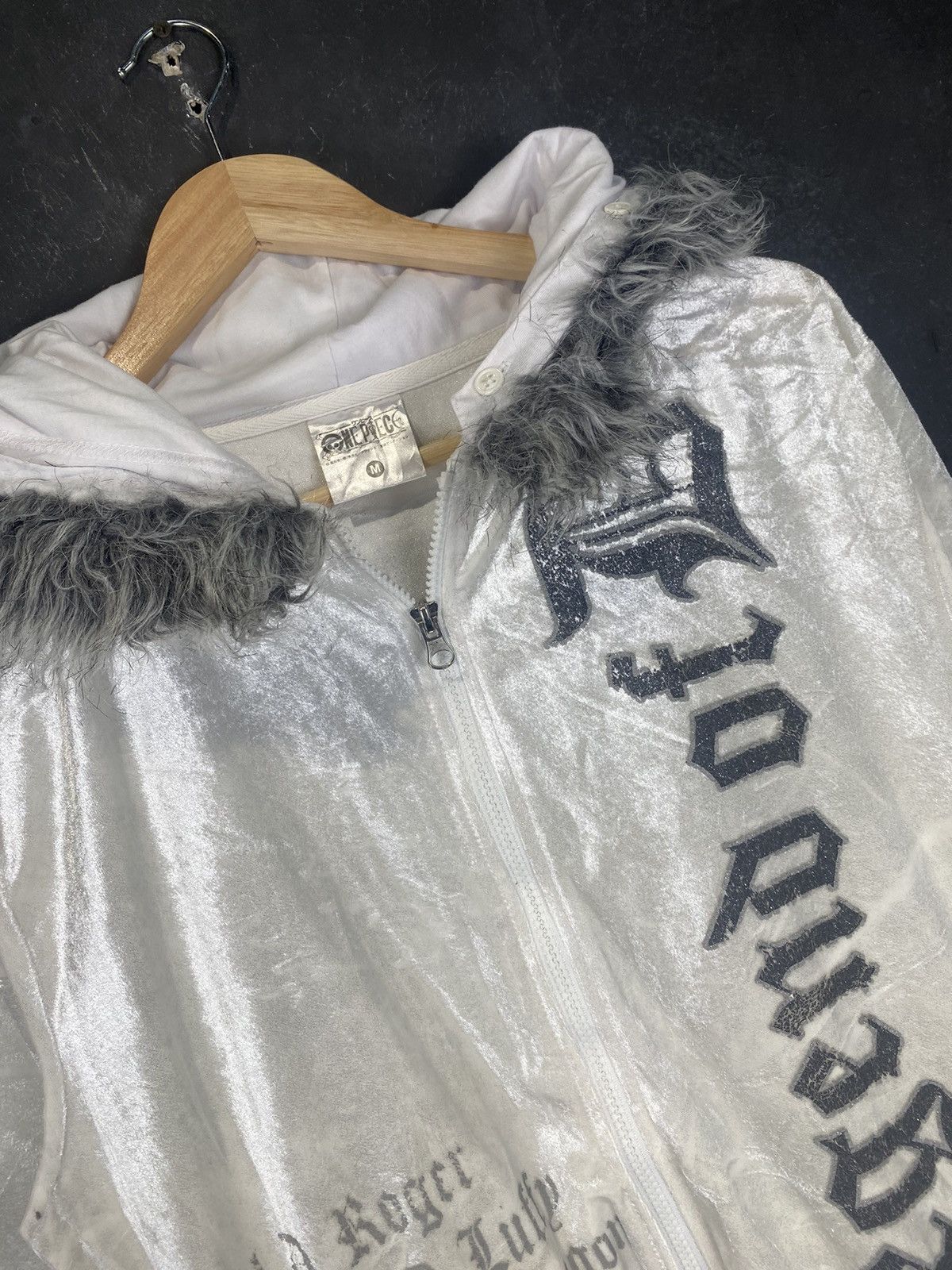 If Six Was Nine Rare y2k One Piece Anime Fur Zipped Up Hoodie Size US M / EU 48-50 / 2 - 3 Thumbnail