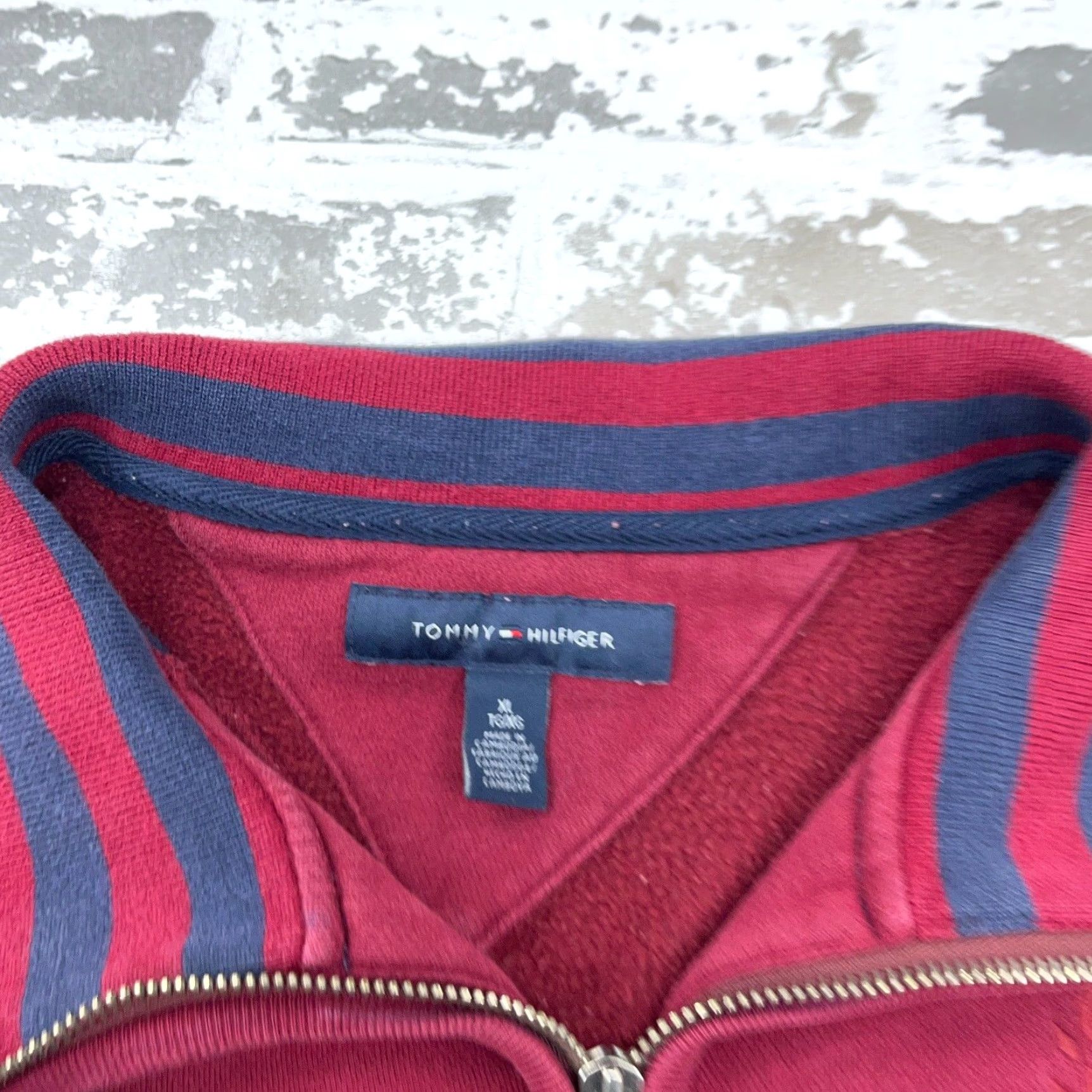 Tommy Hilfiger Tommy Hilfiger Sweater Cardigan Men XL Red Blue Fleece Jacket Full Zip Crest 2XL Size Regular Cotton Knit Style Classic Pattern Solid Size US XXL / EU 58 / 5 - 6 Thumbnail