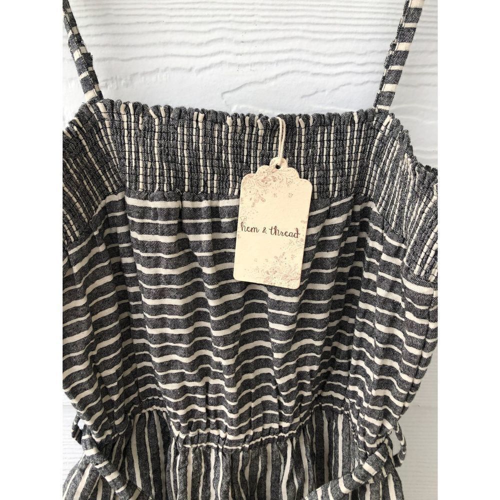 HELM Hem & Thread Stripe Jumpsuit size small Size US 28 / EU 44 - 3 Thumbnail