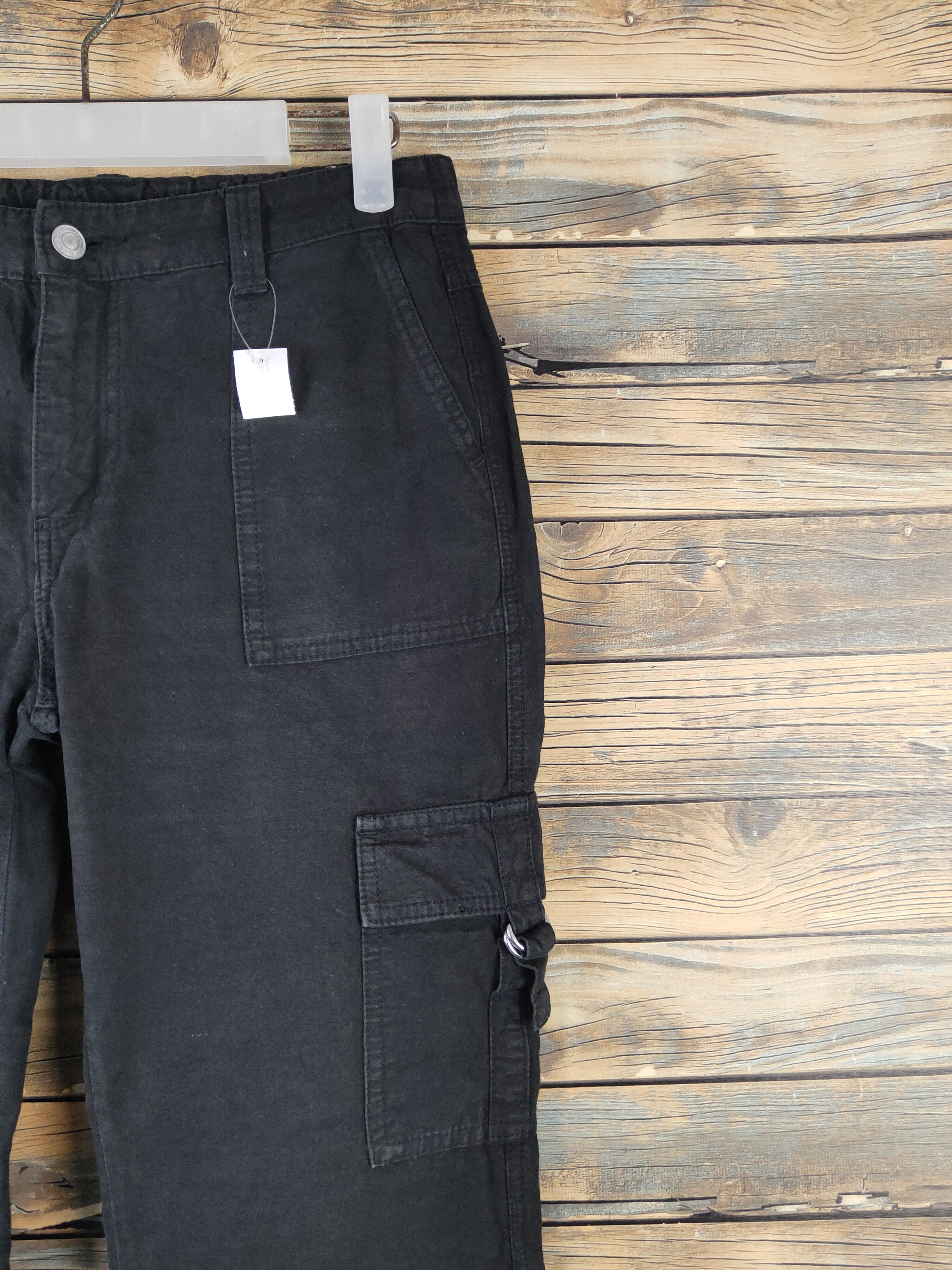 Japanese Brand DL Japanese Brand Black Multipocket Cargo Pants #769 Size US 27 - 5 Thumbnail