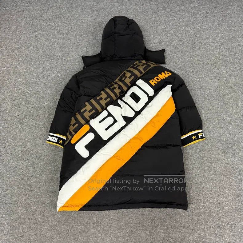 Fendi Fendi Reversible Printed Long Moncler Jacket with Hood Size S / US 4 / IT 40 - 4 Thumbnail