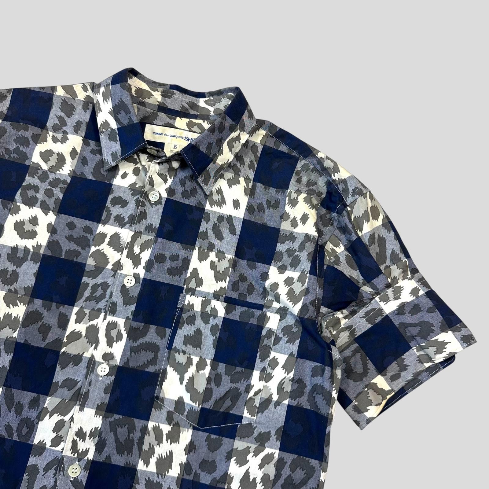 Comme des Garcons CDG SHIRT 00’s Camo Check Short Sleeve Shirt - S Size US S / EU 44-46 / 1 - 3 Thumbnail