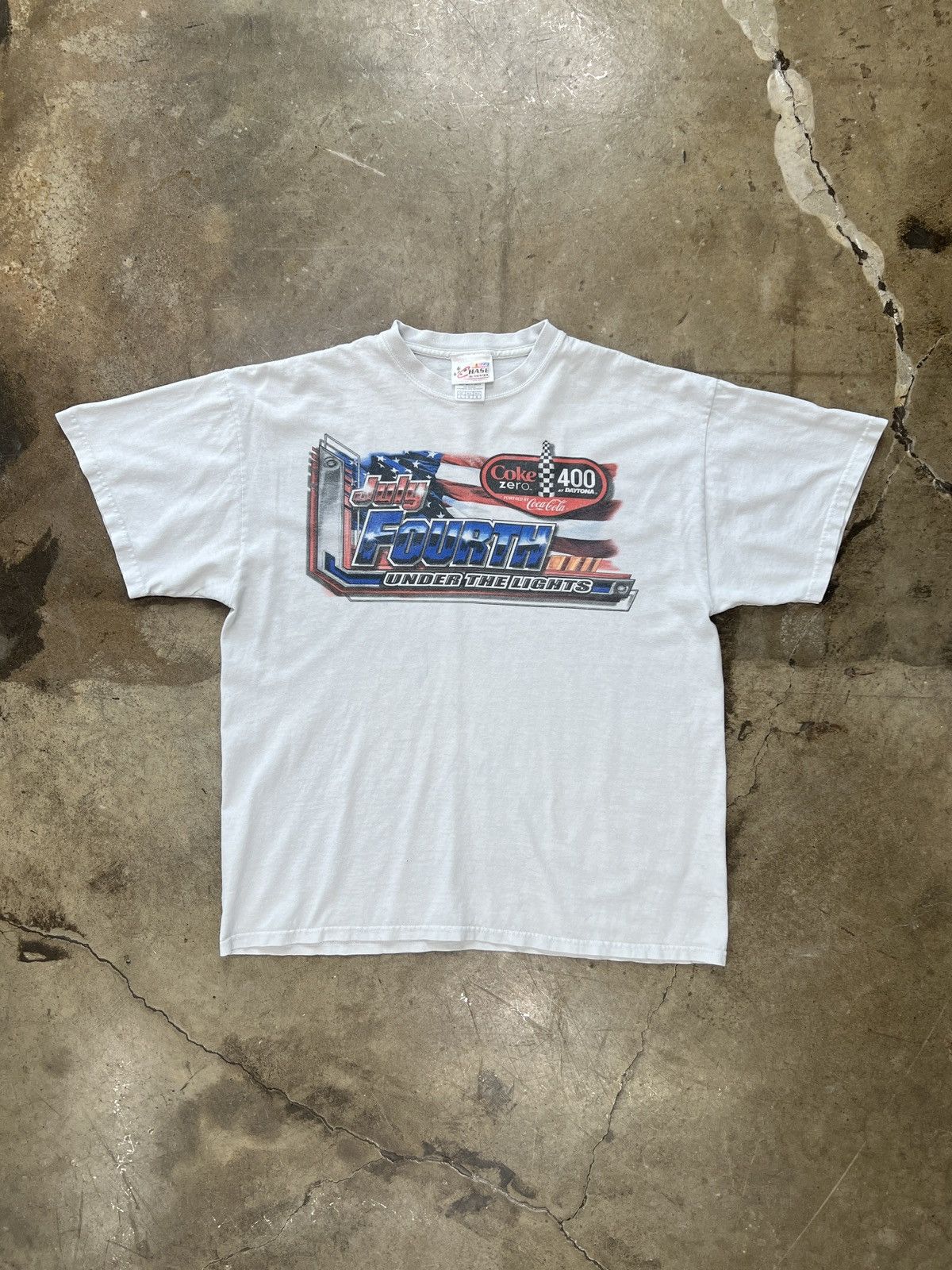 NASCAR × Vintage Vintage NASCAR July 4th Daytona Racing Tee Large Size US L / EU 52-54 / 3 - 5 Thumbnail