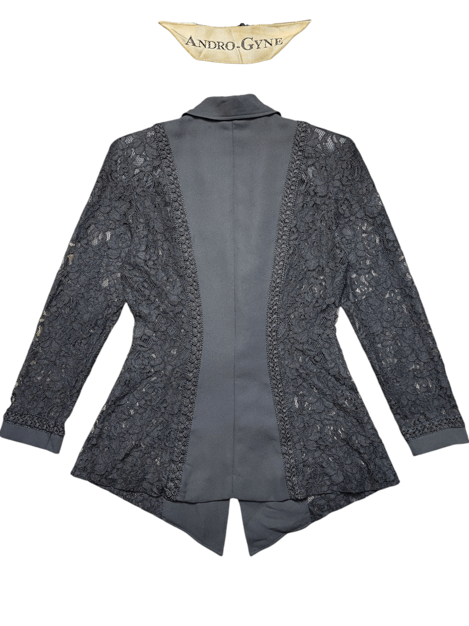 Japanese Brand Vintage Andro Gyne Black Net Blouse Size S / US 4 / IT 40 - 2 Thumbnail