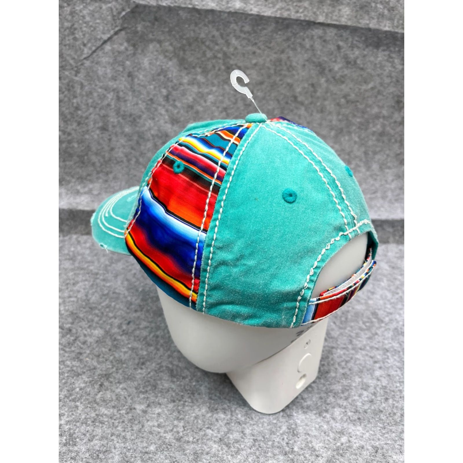 Altea VINTAGE Cross Hat Cap Strap Back Adult One Size Teal Cotton Distress Aztec Nike Hat Cap Adjustable Lightweight Mens Baseball Cap Aztec Beach Outdoor Size ONE SIZE - 5 Thumbnail
