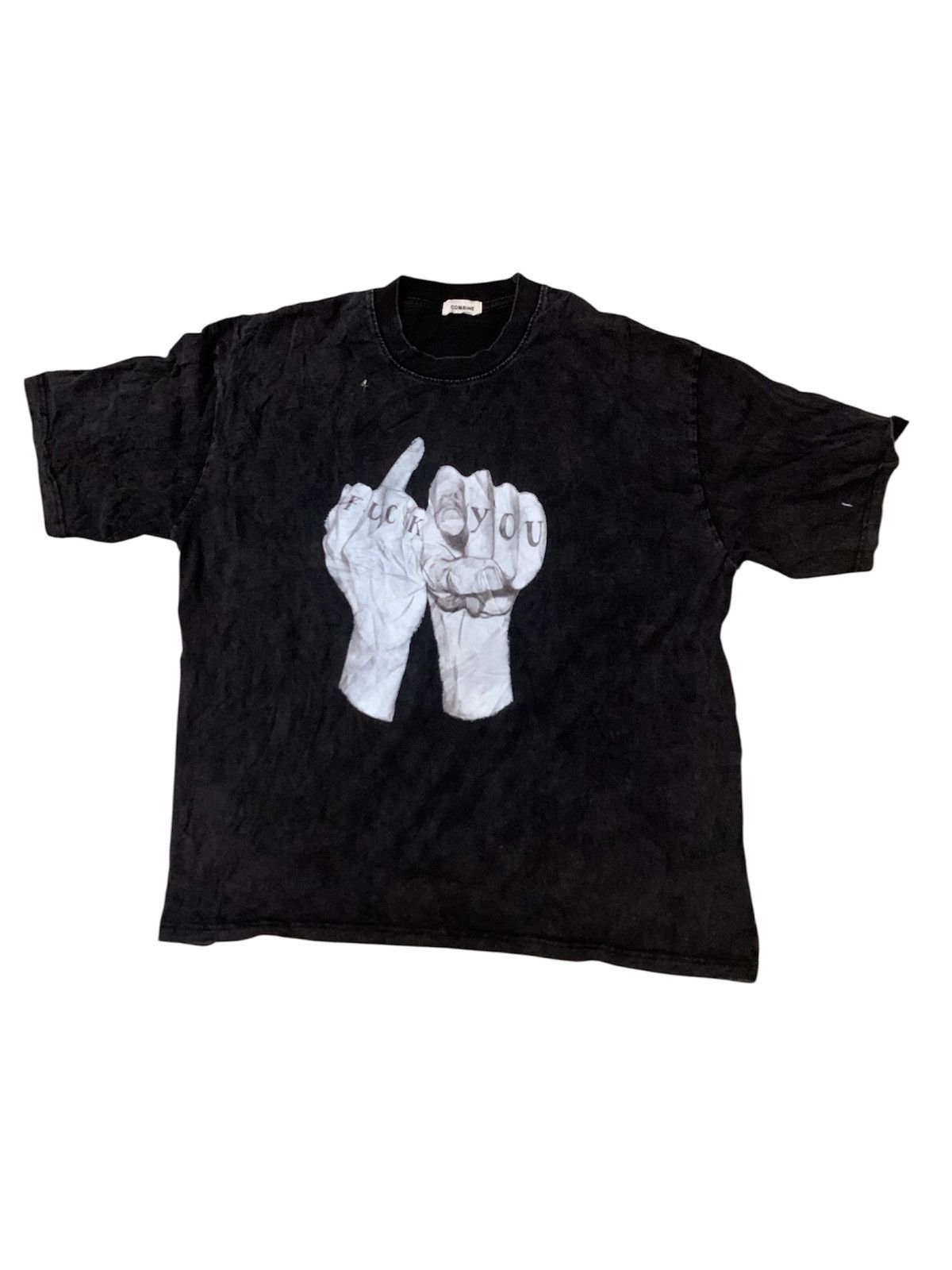 Fuck Art, Make Tees × Japanese Brand × Seditionaries Fuck You Middle Finger Tee Size US XL / EU 56 / 4 - 1 Thumbnail