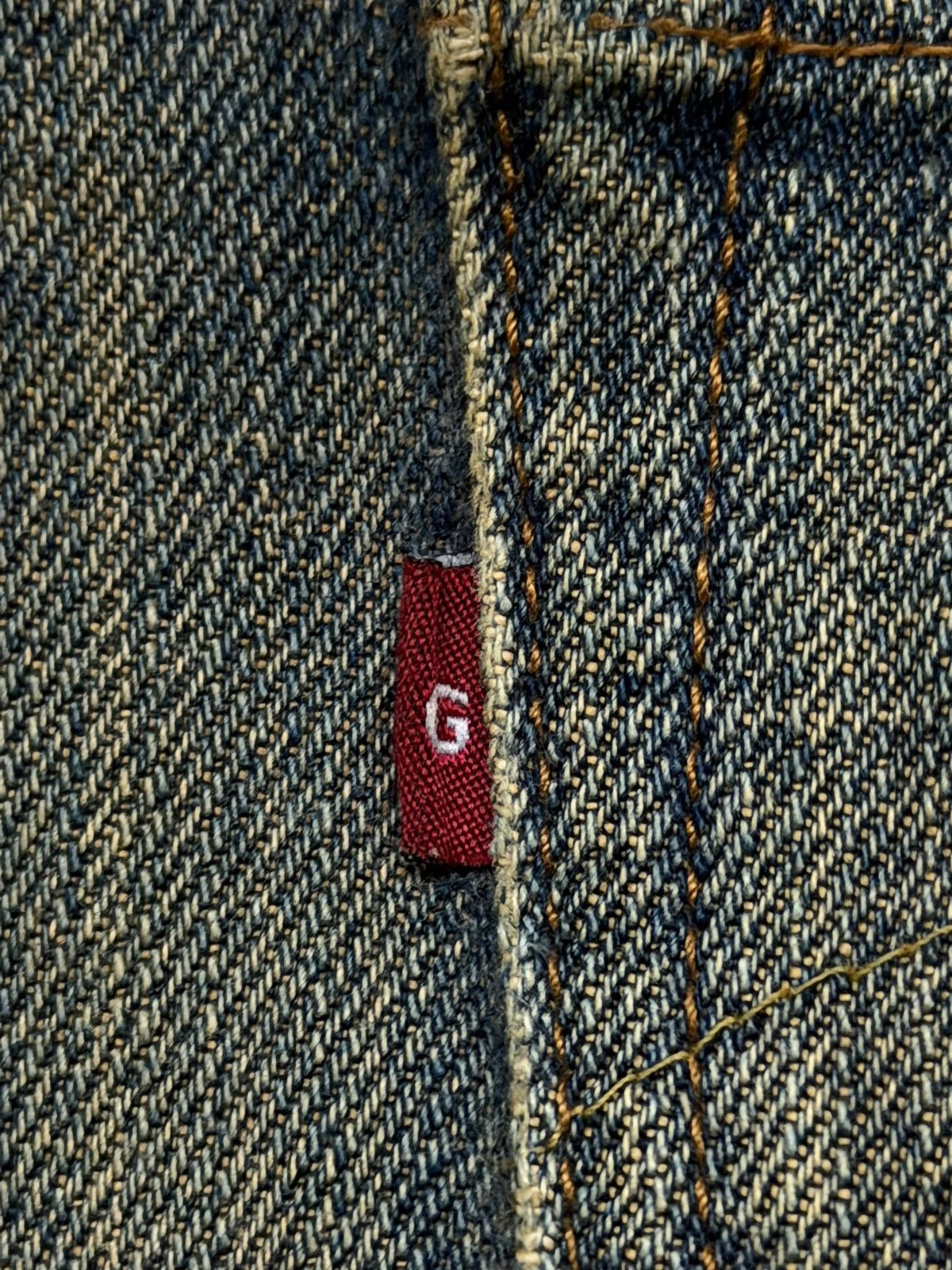 Japanese Brand Vintage Gold Rush Japan Y2K Wide Leg Denim Jeans | W33 Size US 33 - 12 Thumbnail