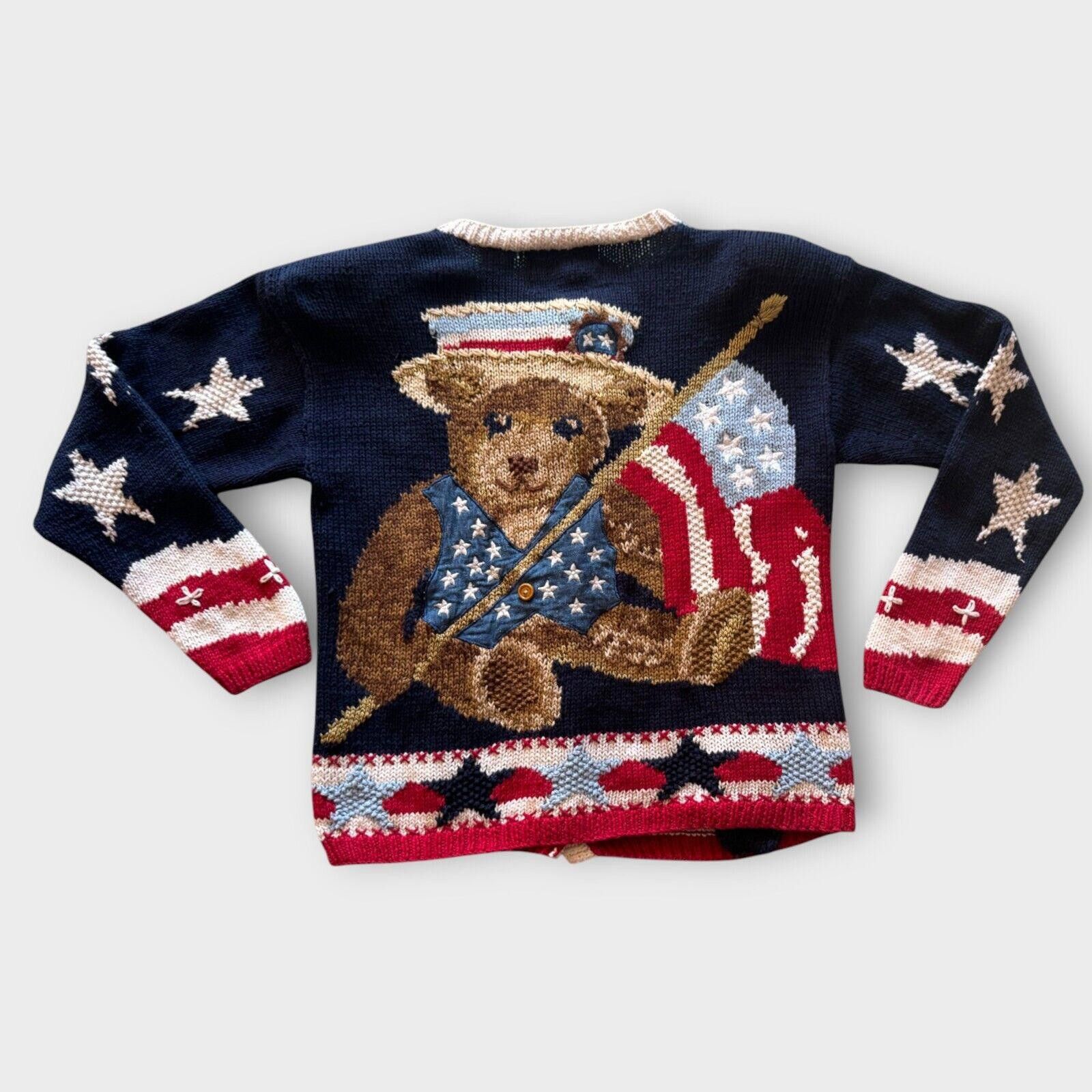 Other Vintage Eagle's Eye Collectibles Patriotic USA Vote Cardigan Size S / US 4 / IT 40 - 3 Thumbnail