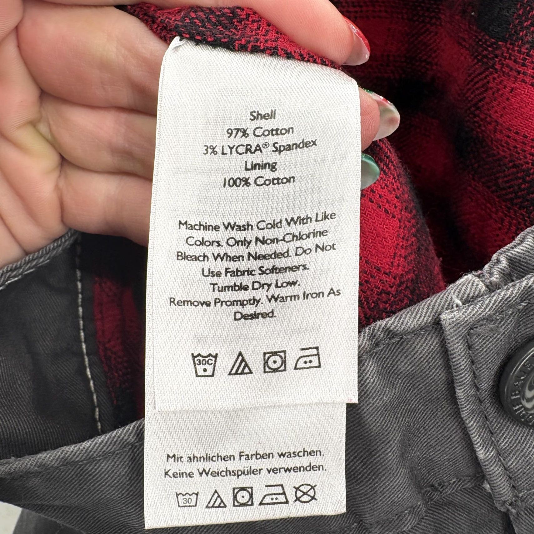 Eddie Bauer Eddie Bauer Pants Womens 12 Gray Legend Wash Boyfriend Relaxed Twill Chino Lined Pockets Zip Velvet Logo Winter Casual Workwear Mens? Size 34" / US 12 / IT 48 - 7 Thumbnail