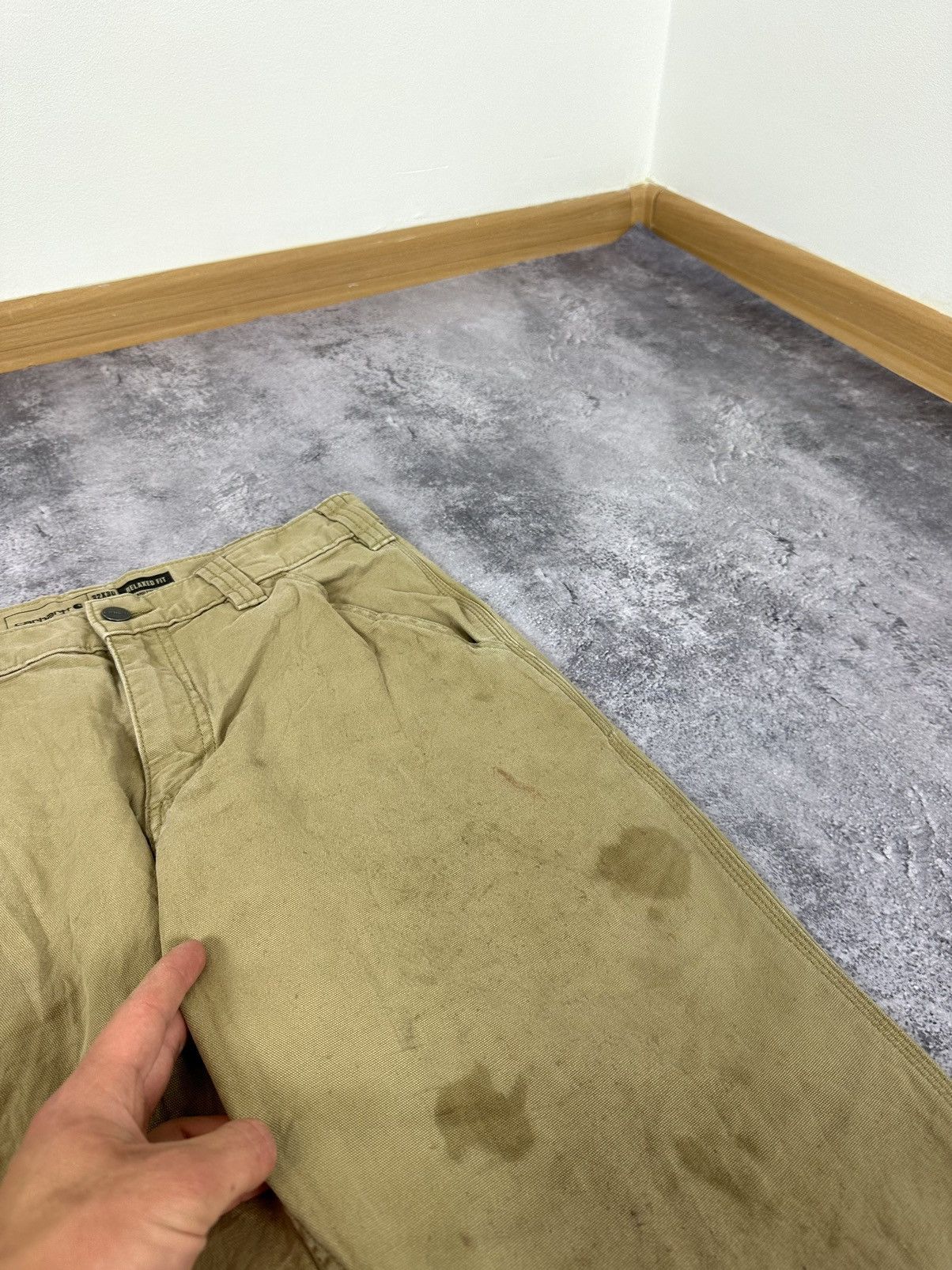 Carhartt Vintage Carhartt Distressed Faded Carpenter Baggy Work Pants Size US 32 / EU 48 - 13 Thumbnail