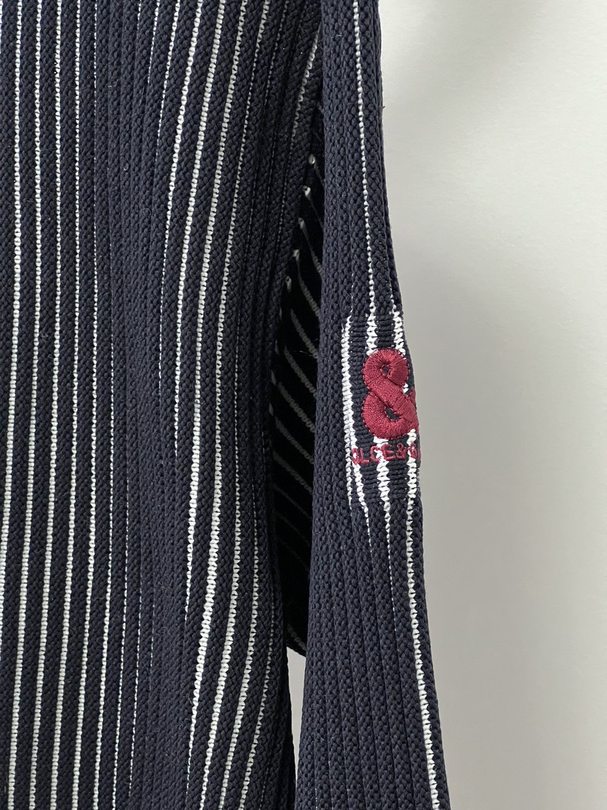 Dolce & Gabbana × Vintage Vintage Dolce Gabbana Striped Knit Sweater Avant Garde 90s Size US XL / EU 56 / 4 - 3 Thumbnail