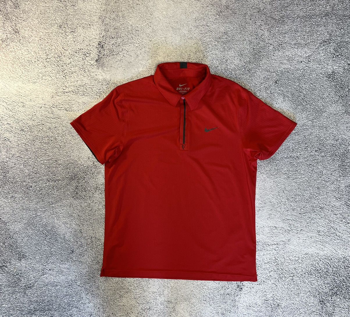 Nike Nike Roger Federer Mens Tennis Polo RF 2010 Indian Wells Size US L / EU 52-54 / 3 - 1 Thumbnail