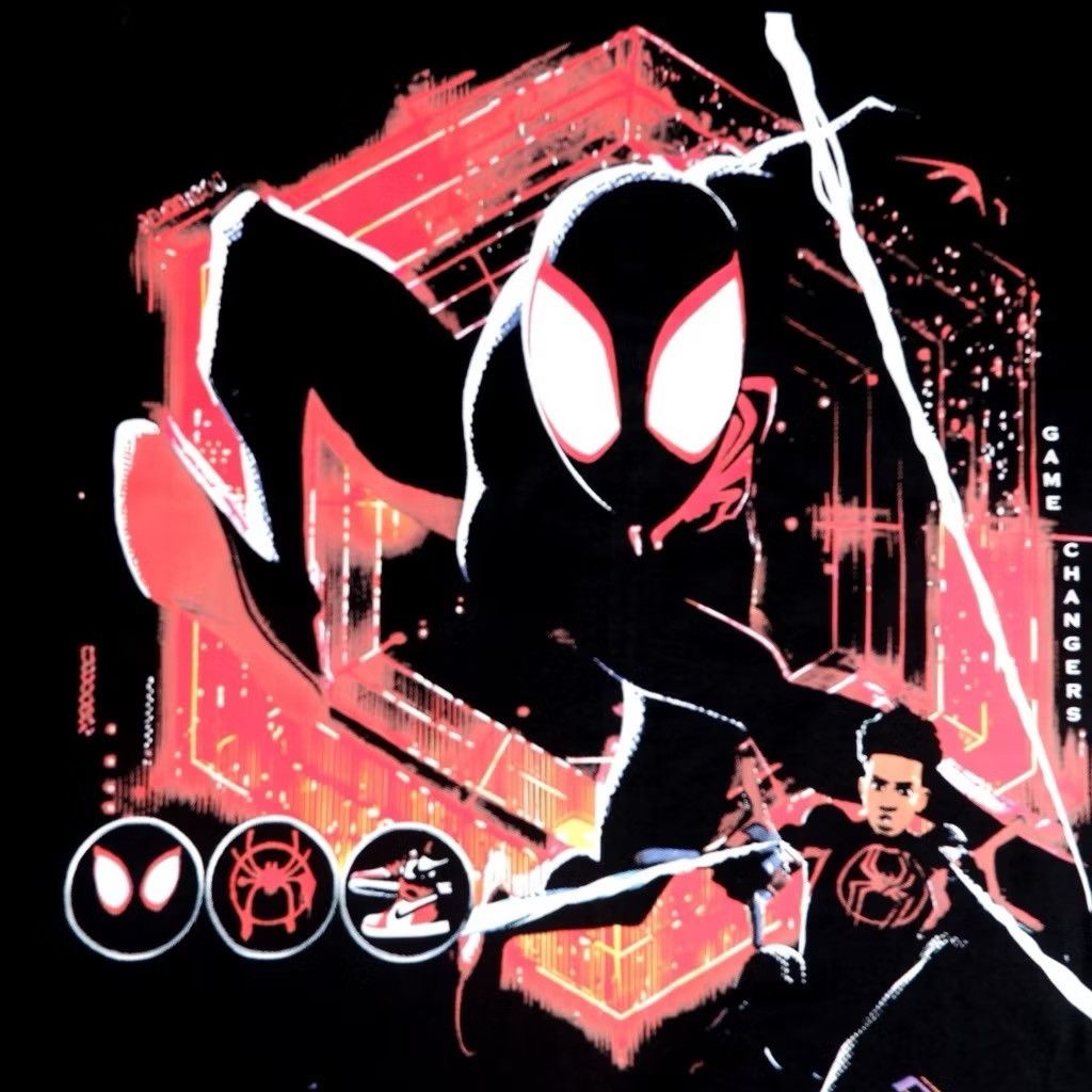 Anime × Marvel Comics ‼️ltd‼️spiderman across the spider verse Size US L / EU 52-54 / 3 - 1 Thumbnail