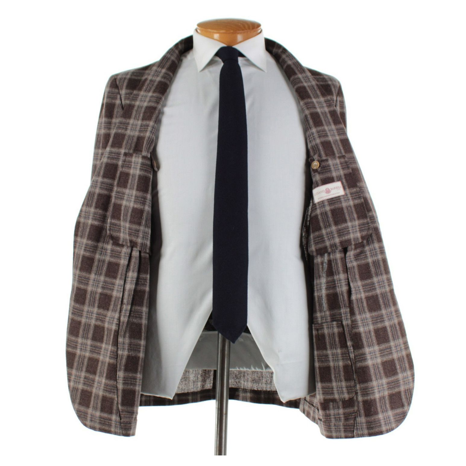 Luciano Barbera Luciano Barbera Sport Coat Size 44 US in Brown Size 44R - 6 Thumbnail