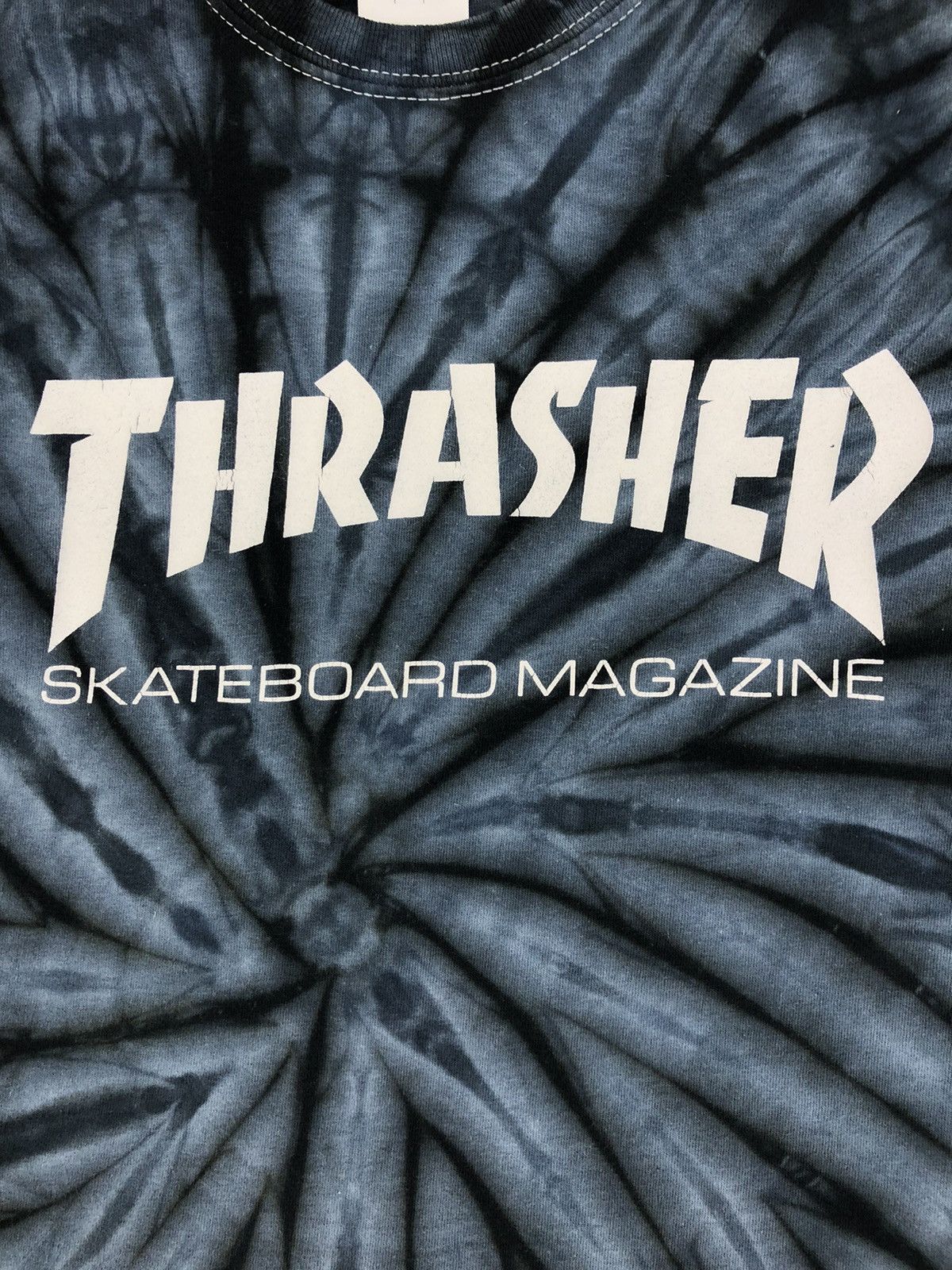 Thrasher Thrasher Grey Tie Dye Crop Tshirt Size US M / EU 48-50 / 2 - 4 Thumbnail
