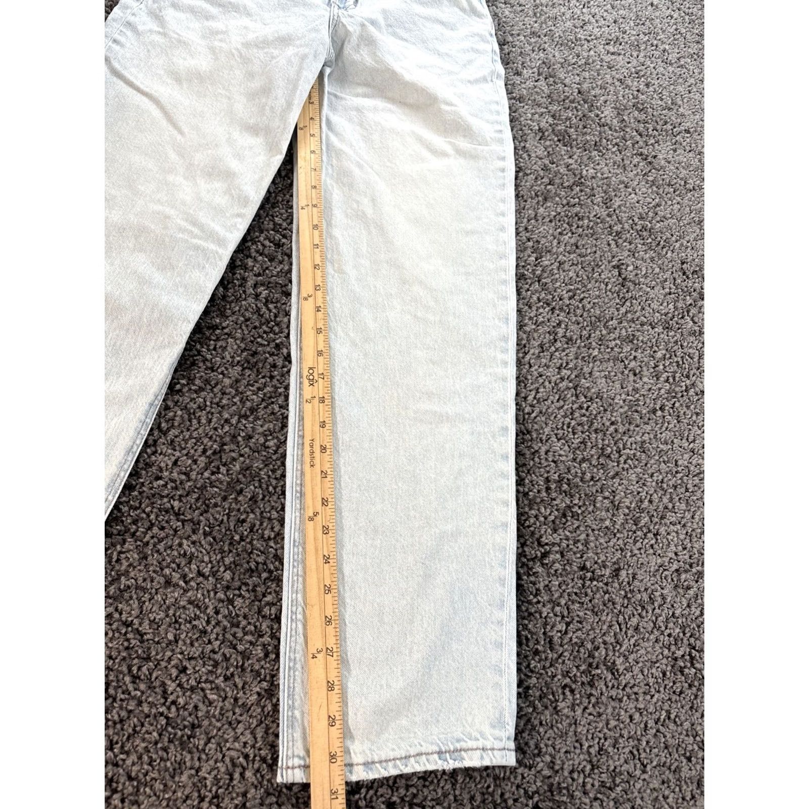American Eagle Outfitters VINTAGE American Eagle Outfitters Jeans 8 Blue 90s Baggy Wide-Leg High Rise Denim Women Size 30" / US 8 / IT 44 - 2 Thumbnail
