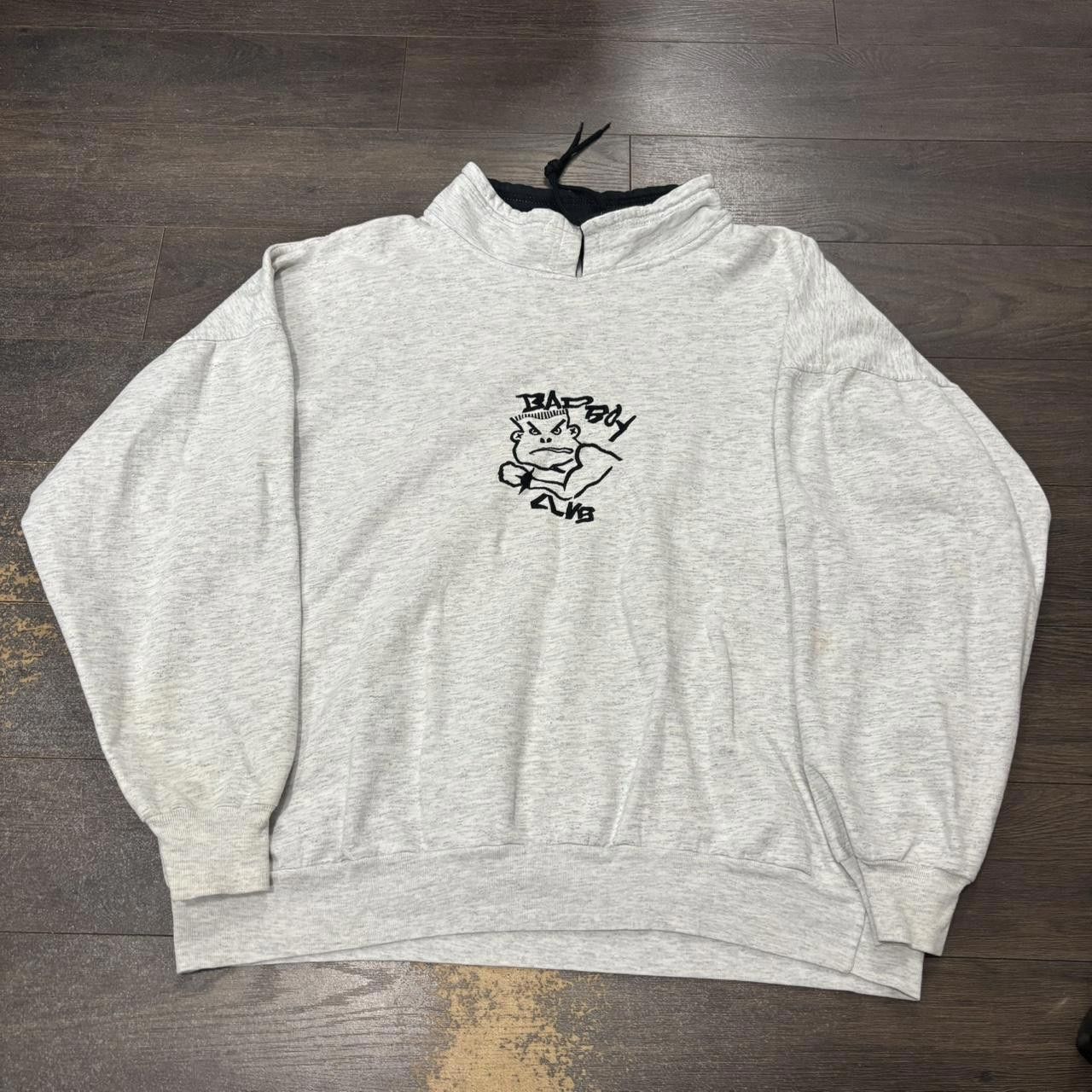 Designer Vintage embroidered bad boys club collared sweatshirt 90s L Size US L / EU 52-54 / 3 - 3 Thumbnail