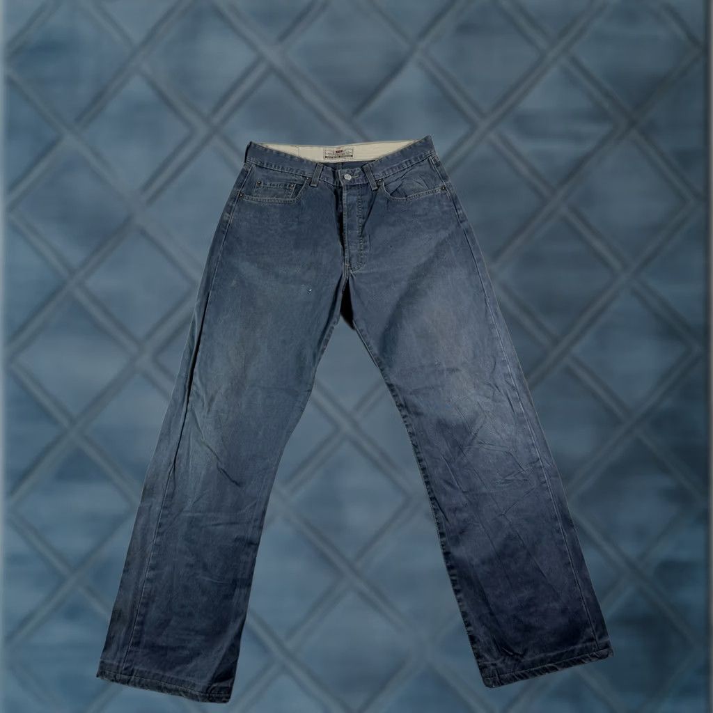 Levi's VINTAGE Levi's 501 34x34 Black Tab Jeans Denim Relaxed Men 90s Grunge Blue 34Inseam Mens Jeans Size US 34 / EU 50 - 1 Thumbnail