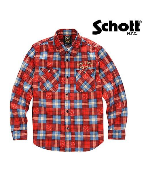 Schott Schott Bros NYC Flannel Size US S / EU 44-46 / 1 - 1 Thumbnail