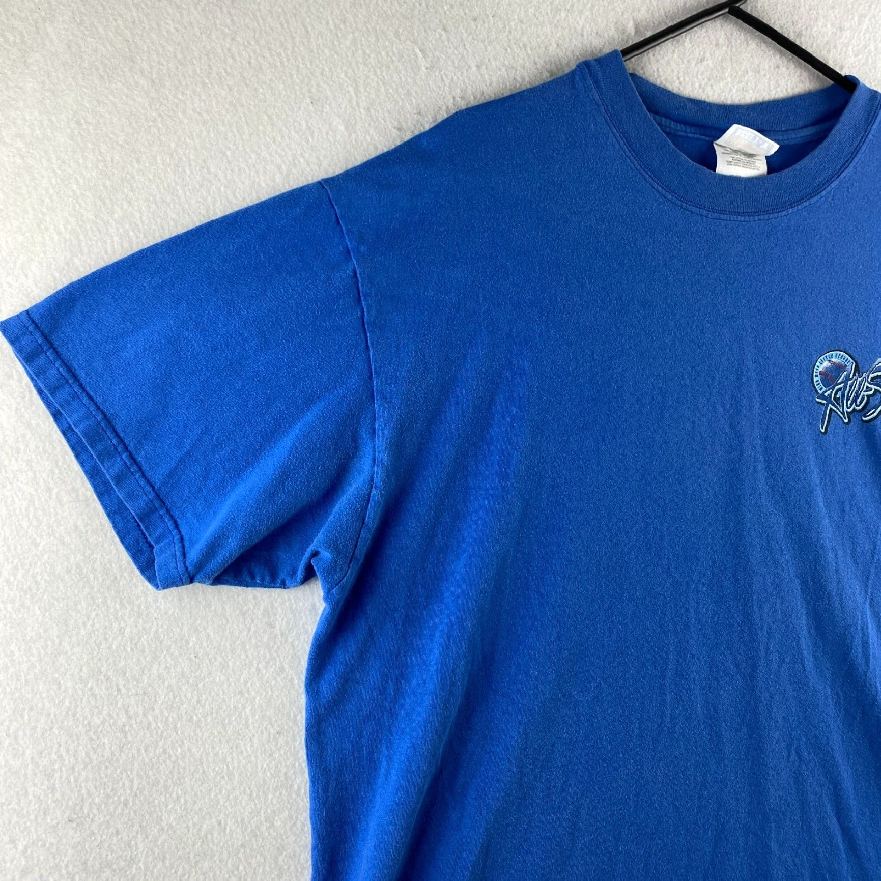 Hanes VINTAGE Hanes Beefy-T Shirt Mens XL Blue 2002 All Stars Mira Mesa Little League Short Sleeve Baseball Men XL Blue Logo Cotton Knit Size US XL / EU 56 / 4 - 6 Thumbnail
