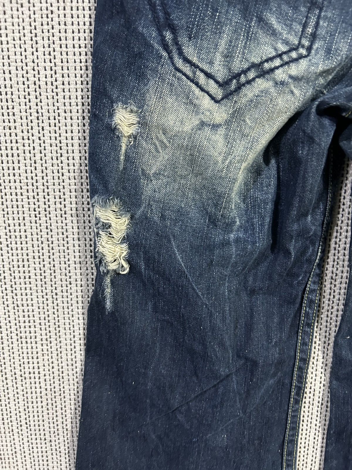 If Six Was Nine Gothic punk D.I.A denim extra bootcut distressed pattern Size US 31 - 10 Thumbnail