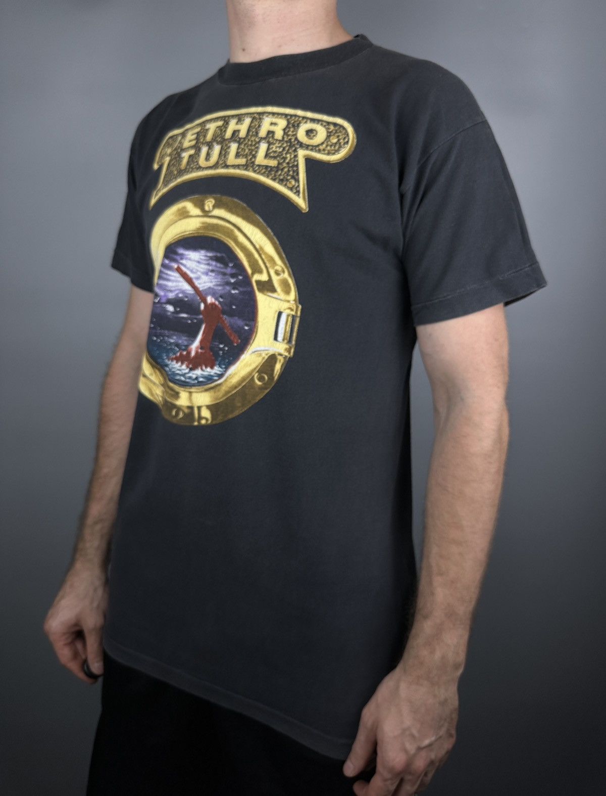Vintage 1989 Vintage Jethro Tull Rock Island Tour Band T Shirt 90s Size US L / EU 52-54 / 3 - 10 Thumbnail