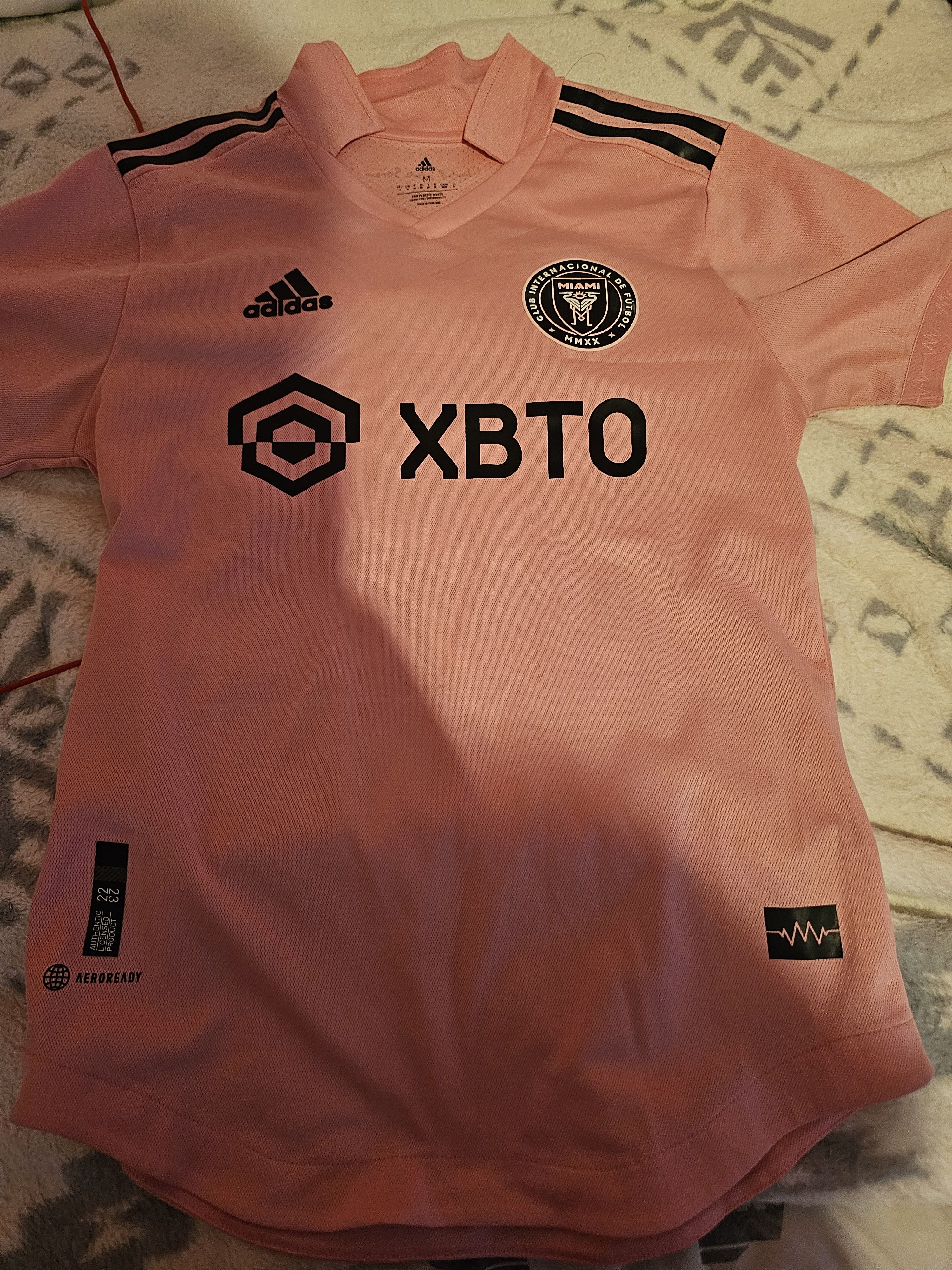 Adidas adidas Men's Soccer Inter Miami 22/23 Home Jersey Size US M / EU 48-50 / 2 - 1 Thumbnail