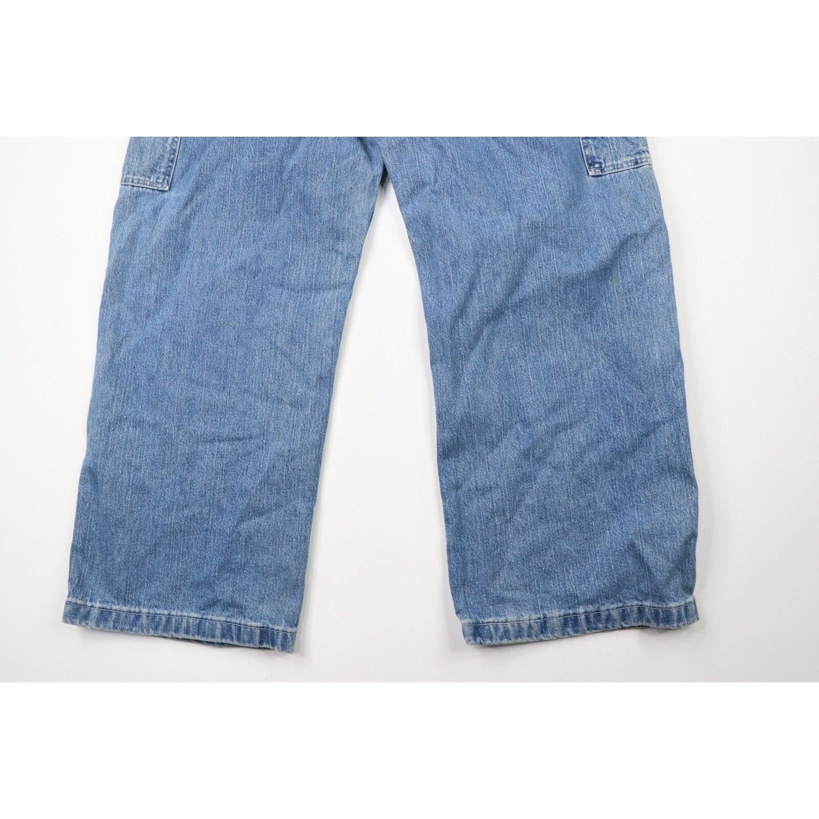 Vintage Vintage 90s Streetwear Thrashed Wide Leg Baggy Jeans Size 44 - 11 Thumbnail