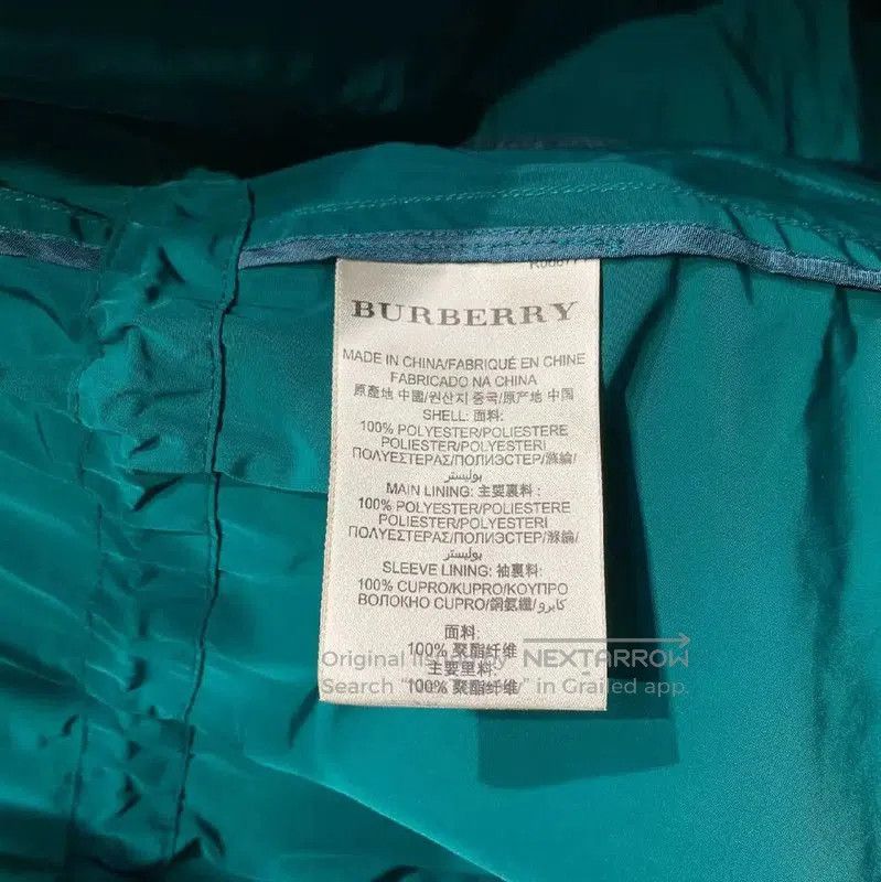 Burberry Burberry Green Cotton Women's Trench Coat. Size XXS / US 00 / IT 34 - 6 Thumbnail