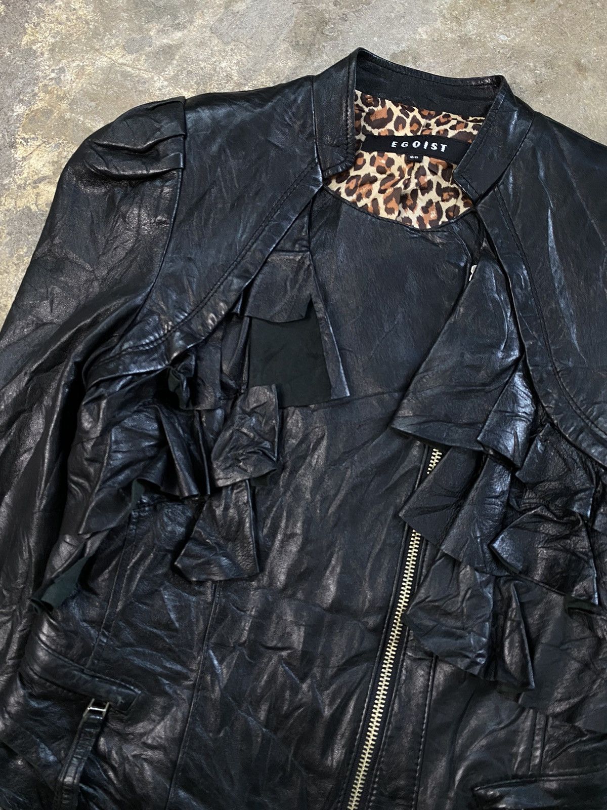 If Six Was Nine EGOIST Bikers Leather Jacket – Avant-Garde/Archive Style Size US S / EU 44-46 / 1 - 2 Thumbnail