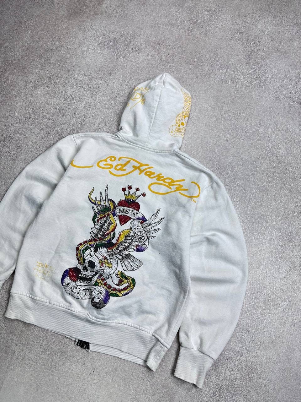 Ed Hardy Vintage Ed Hardy Affliction Y2K Boxy Zip Hoodie S Size US S / EU 44-46 / 1 - 9 Thumbnail