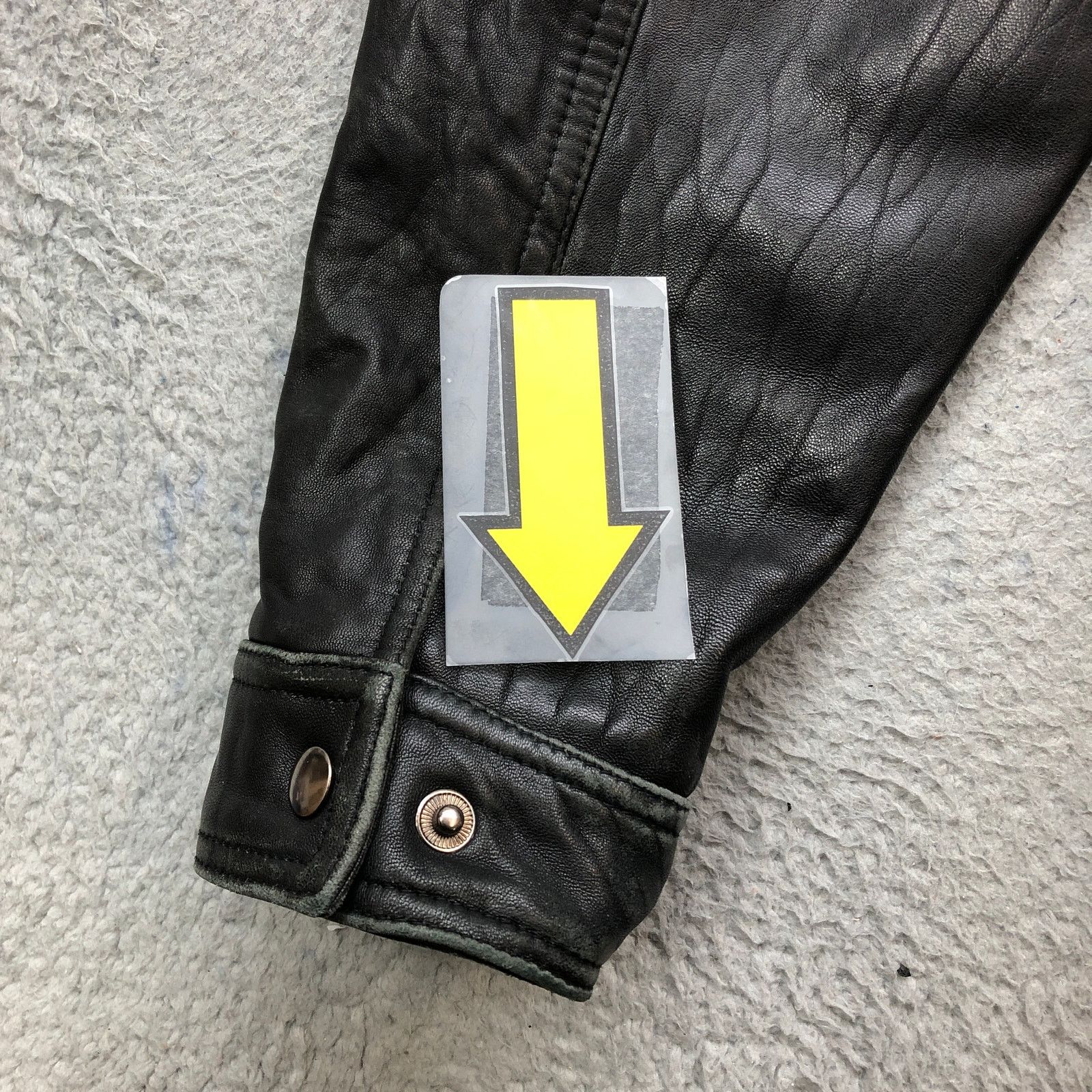 Alfani Alfani Genuine Leather Motorcycle Jacket Men Medium M Black Size US M / EU 48-50 / 2 - 11 Thumbnail