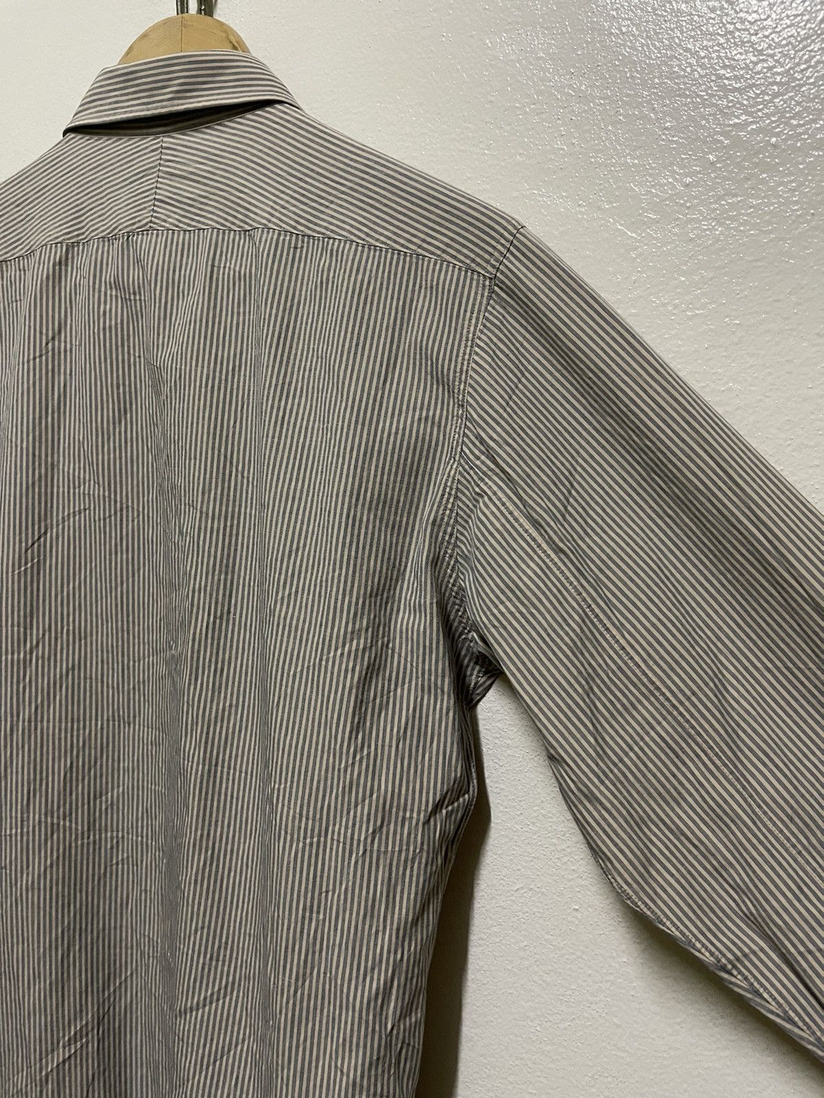 Japanese Brand × N.Hoolywood N.Hoolywood Long Sleeve Shirt Striped Size US M / EU 48-50 / 2 - 9 Thumbnail