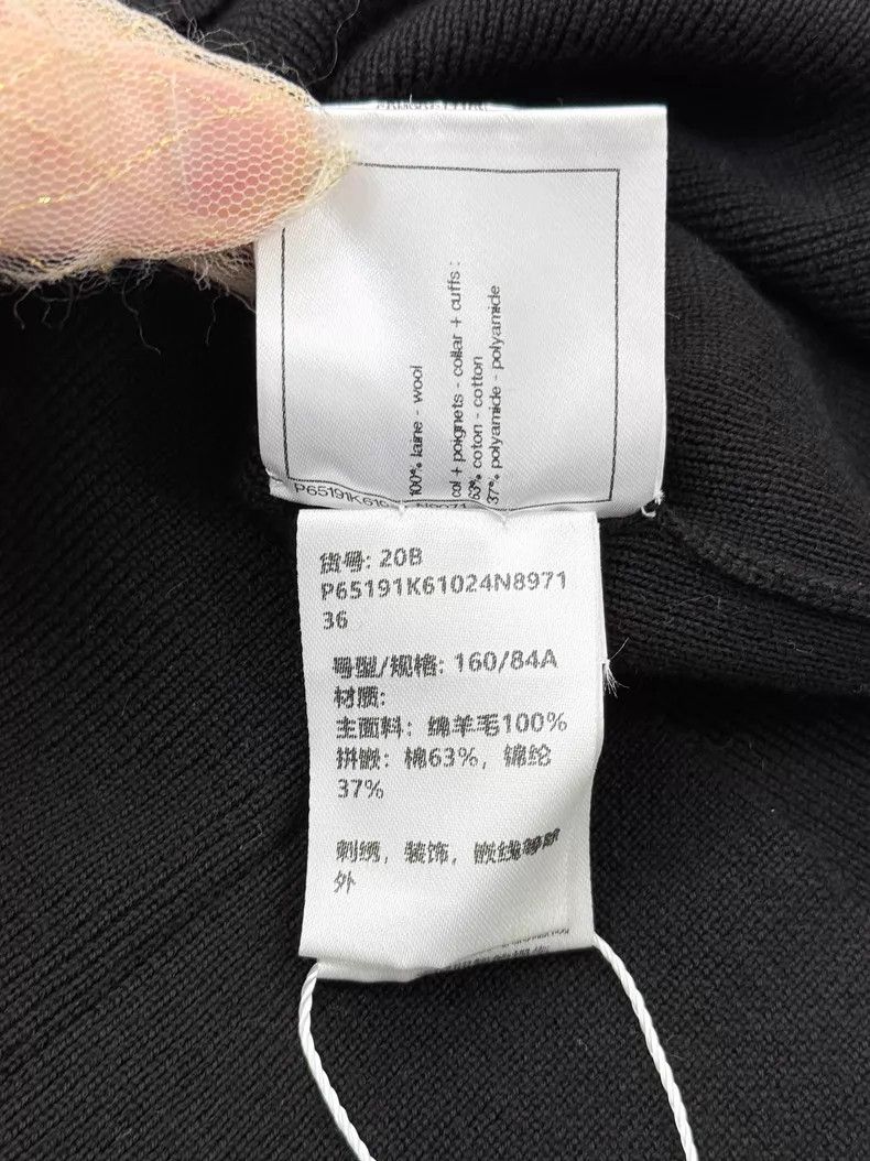 Chanel Chanel White lapel doll collar stitched wool long-sleeved Size XS / US 0-2 / IT 36-38 - 7 Thumbnail