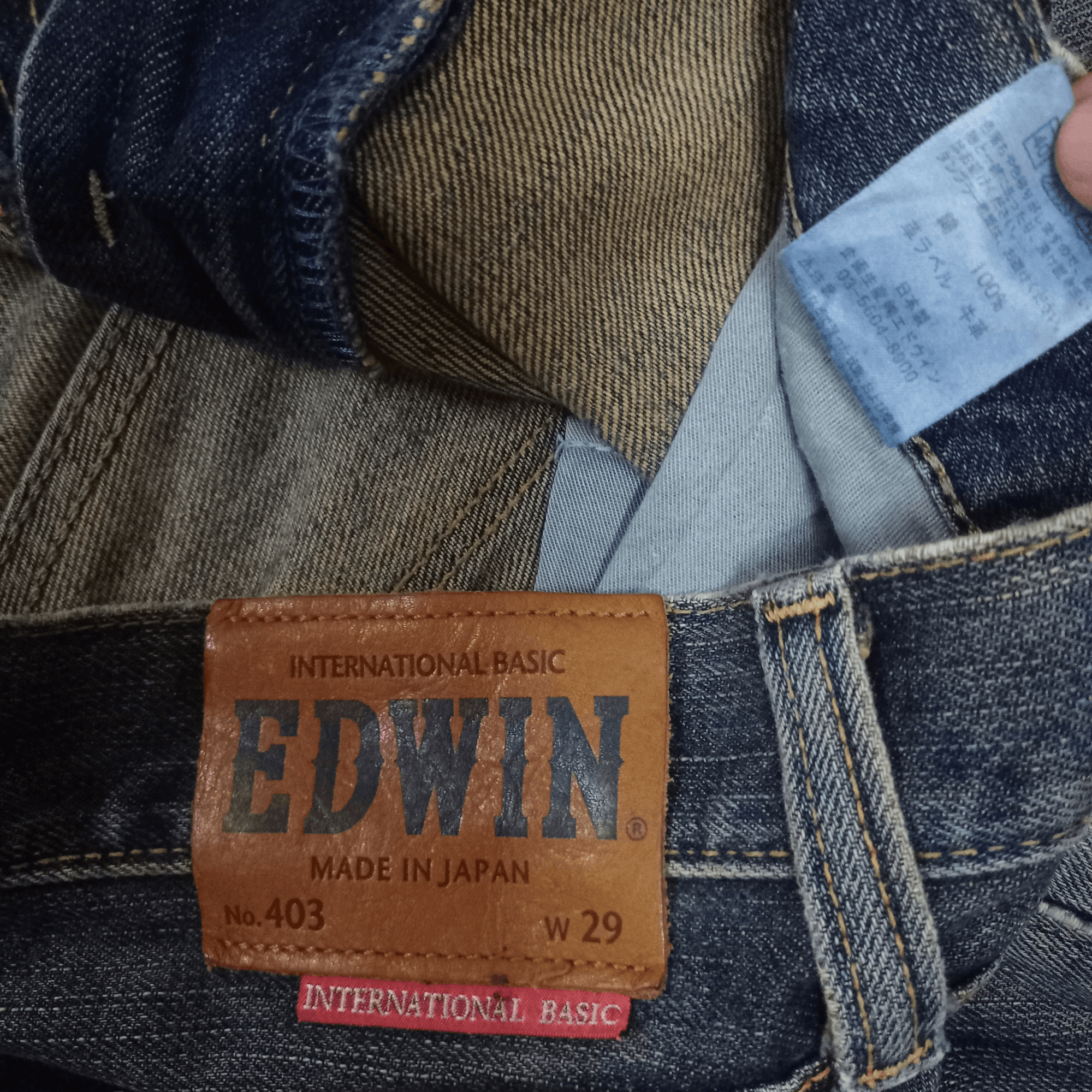 Edwin × Japanese Brand Vintage Edwin Japan Mud Wash Distressed Loose Jeans 31x31 Size US 31 - 9 Thumbnail