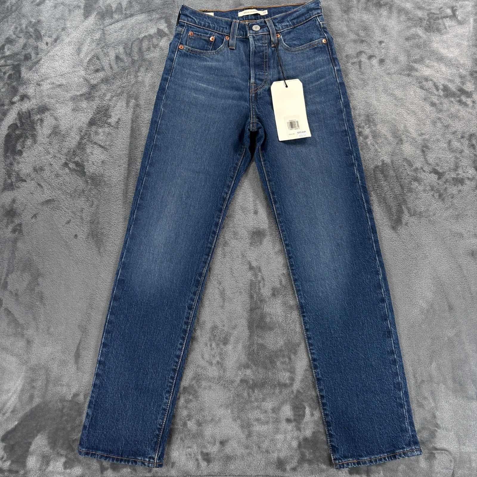 Levi's Levi’s Wedgie Straight Women’s 23x28 Blue Denim Jeans NWT $9 Size 23" - 1 Thumbnail