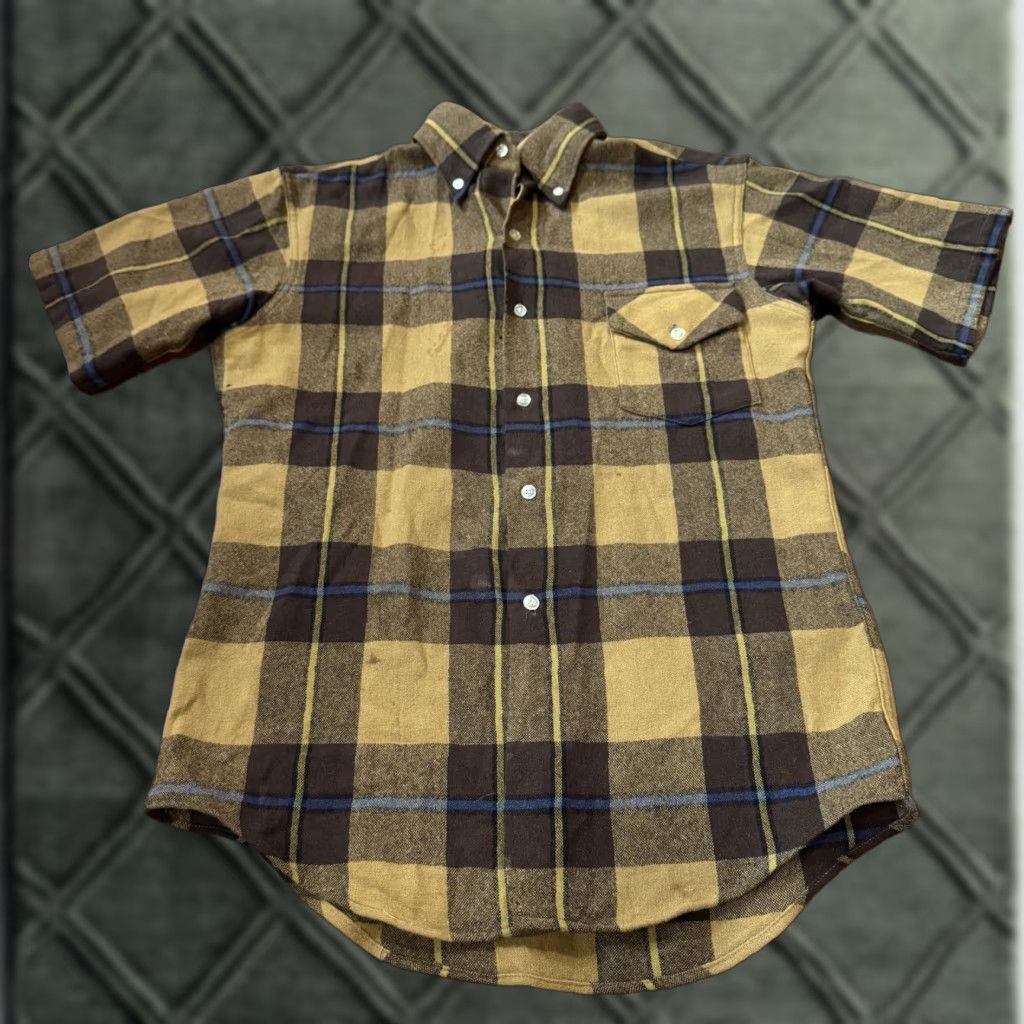 Vintage VINTAGE Penneys Towncraft Shirt Plaid Button Front VTG green S Rockabilly 1950s 60s Mens Size US S / EU 44-46 / 1 - 1 Thumbnail