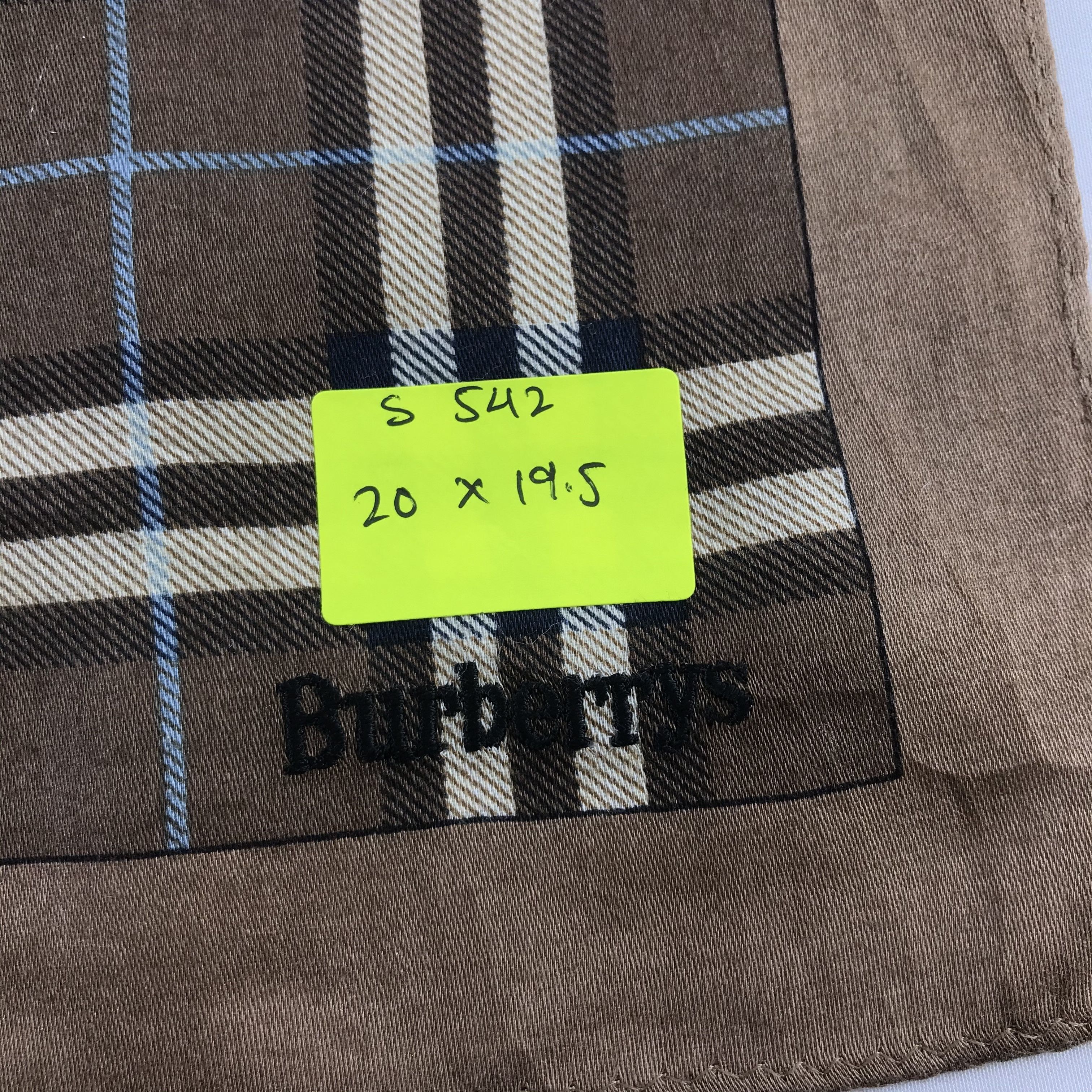 Burberry × Vintage Burberry Bandana / Handkerchief / Neckerchief - S542 Size ONE SIZE - 5 Thumbnail